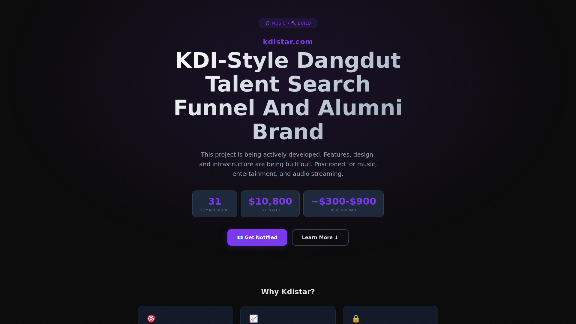 website screenshot of https://kdistar.com/