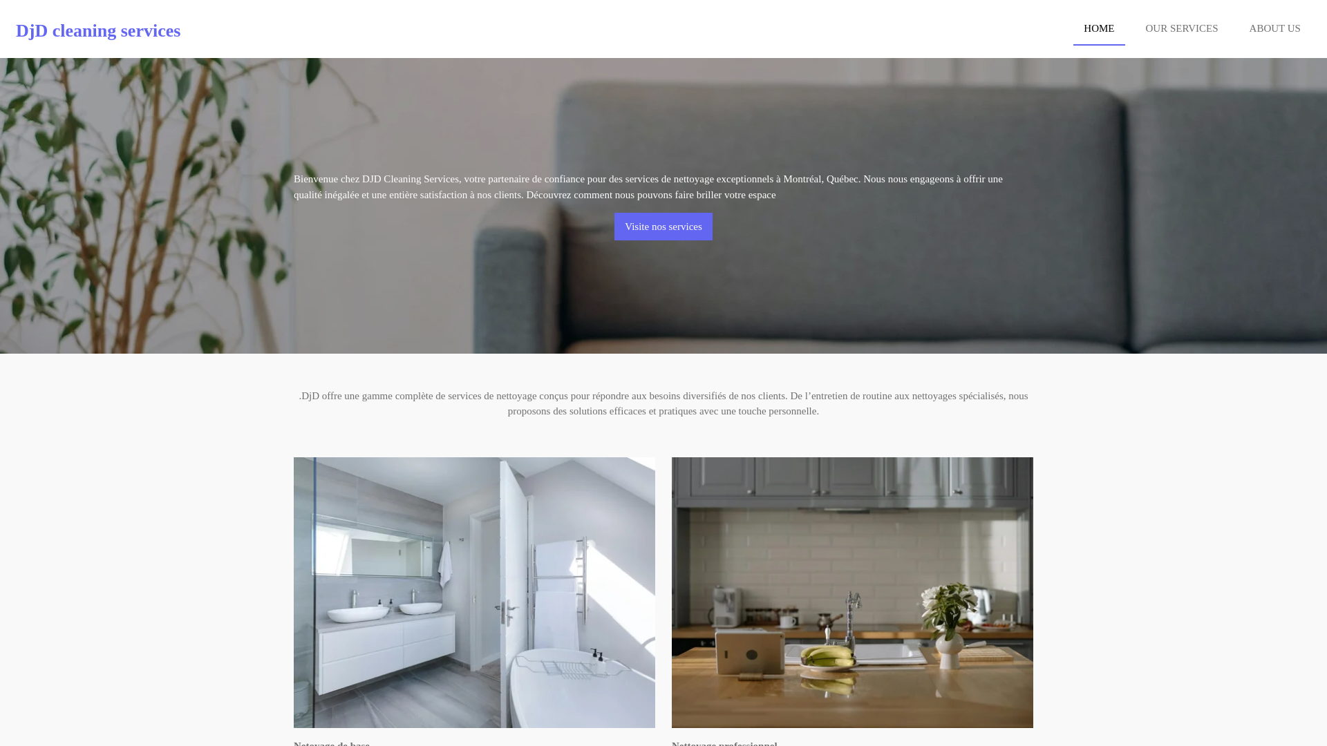 website screenshot of https://djdcleaningservices.ca