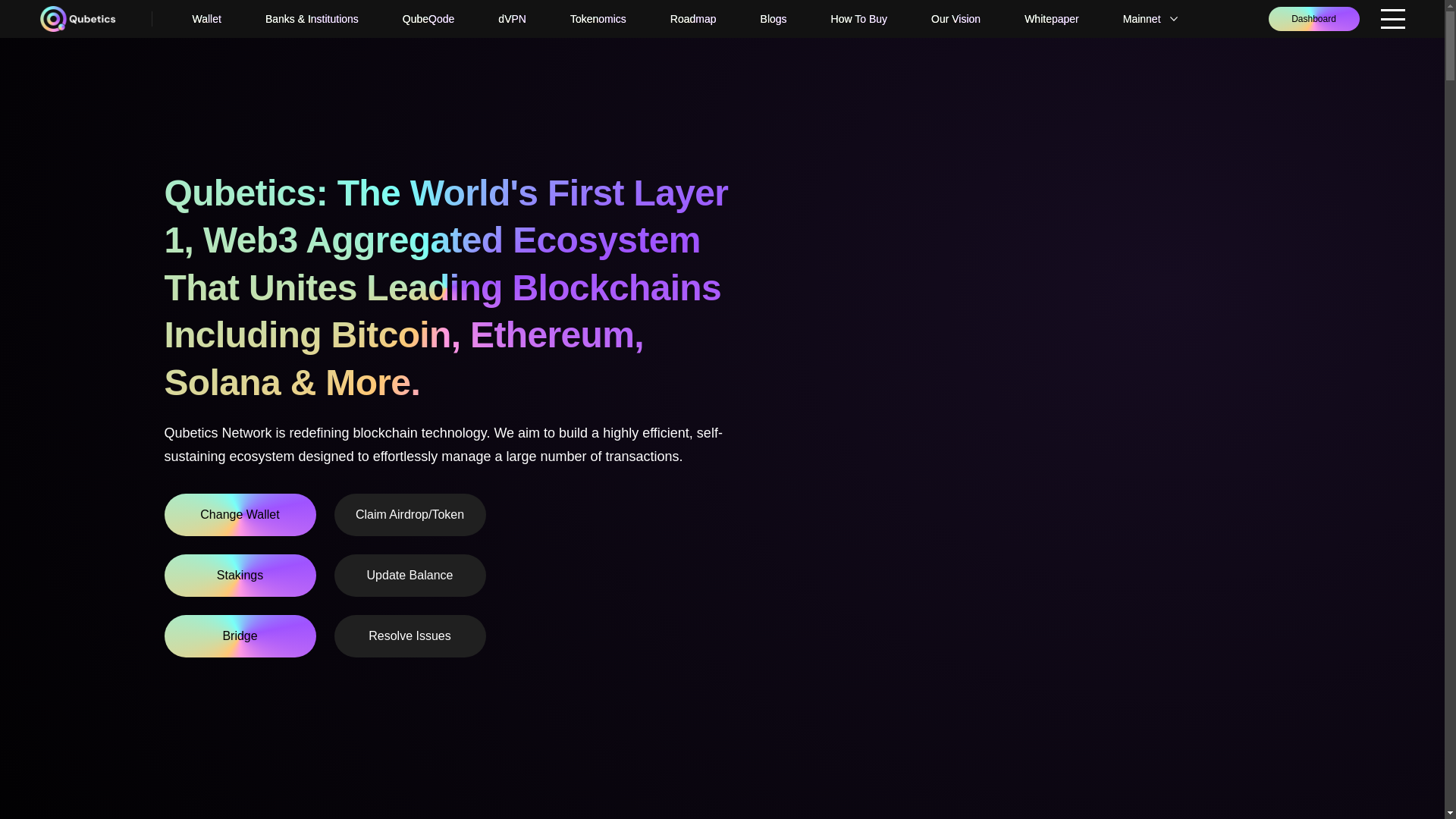 website screenshot of https://qubetics-en.pages.dev/