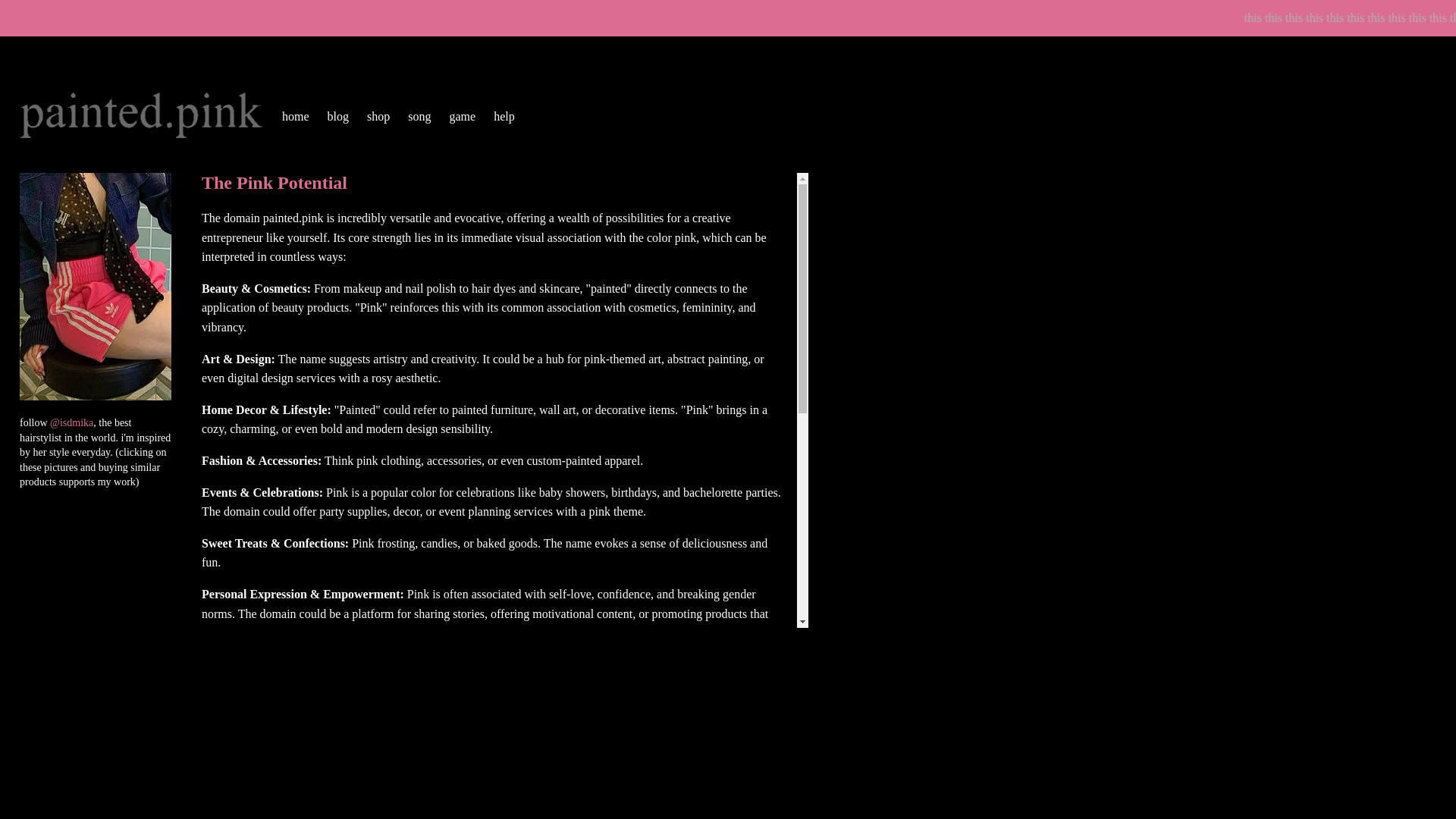website screenshot of https://painted-pink.pages.dev/