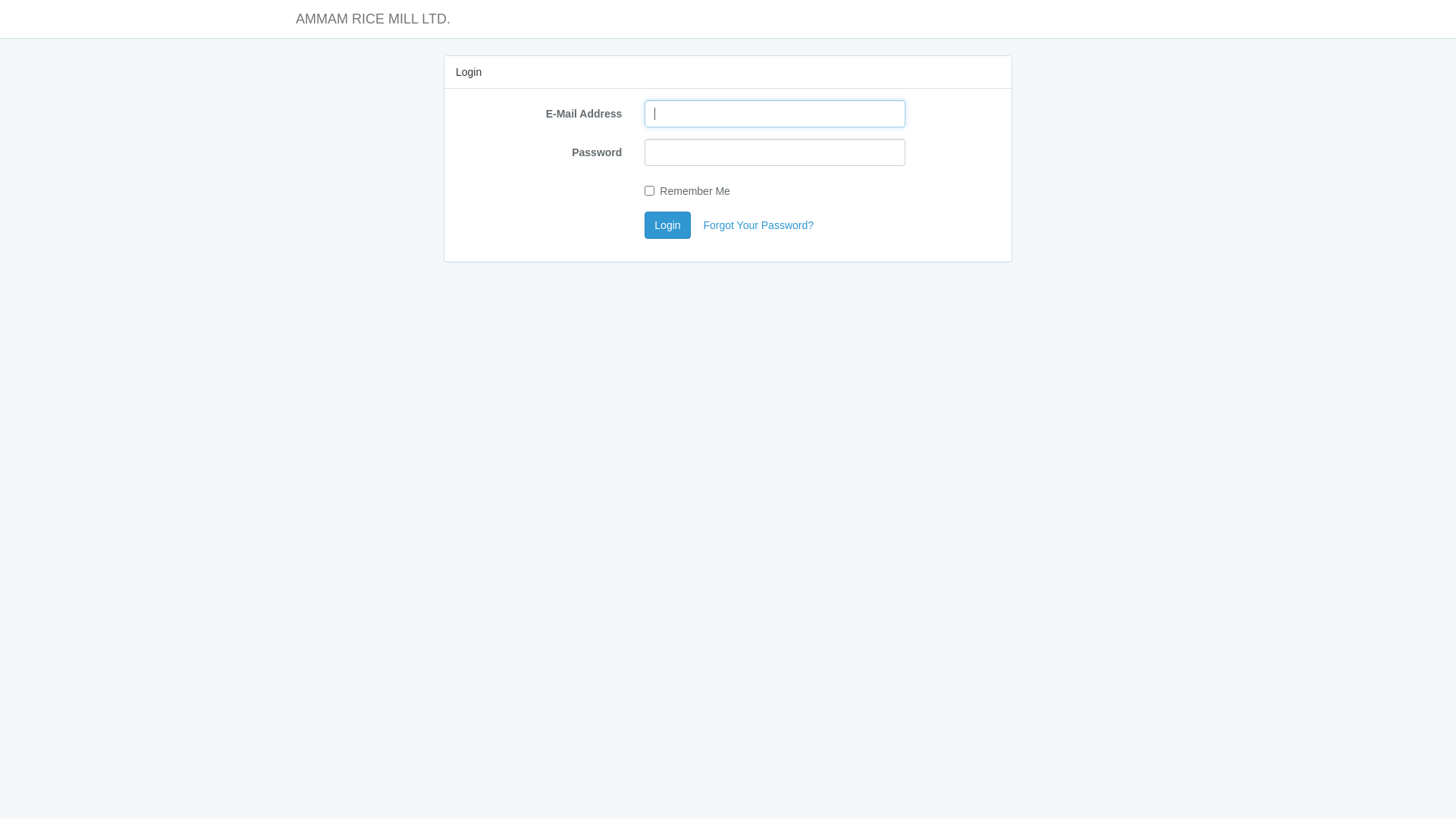 website screenshot of https://ammamricemill.com/