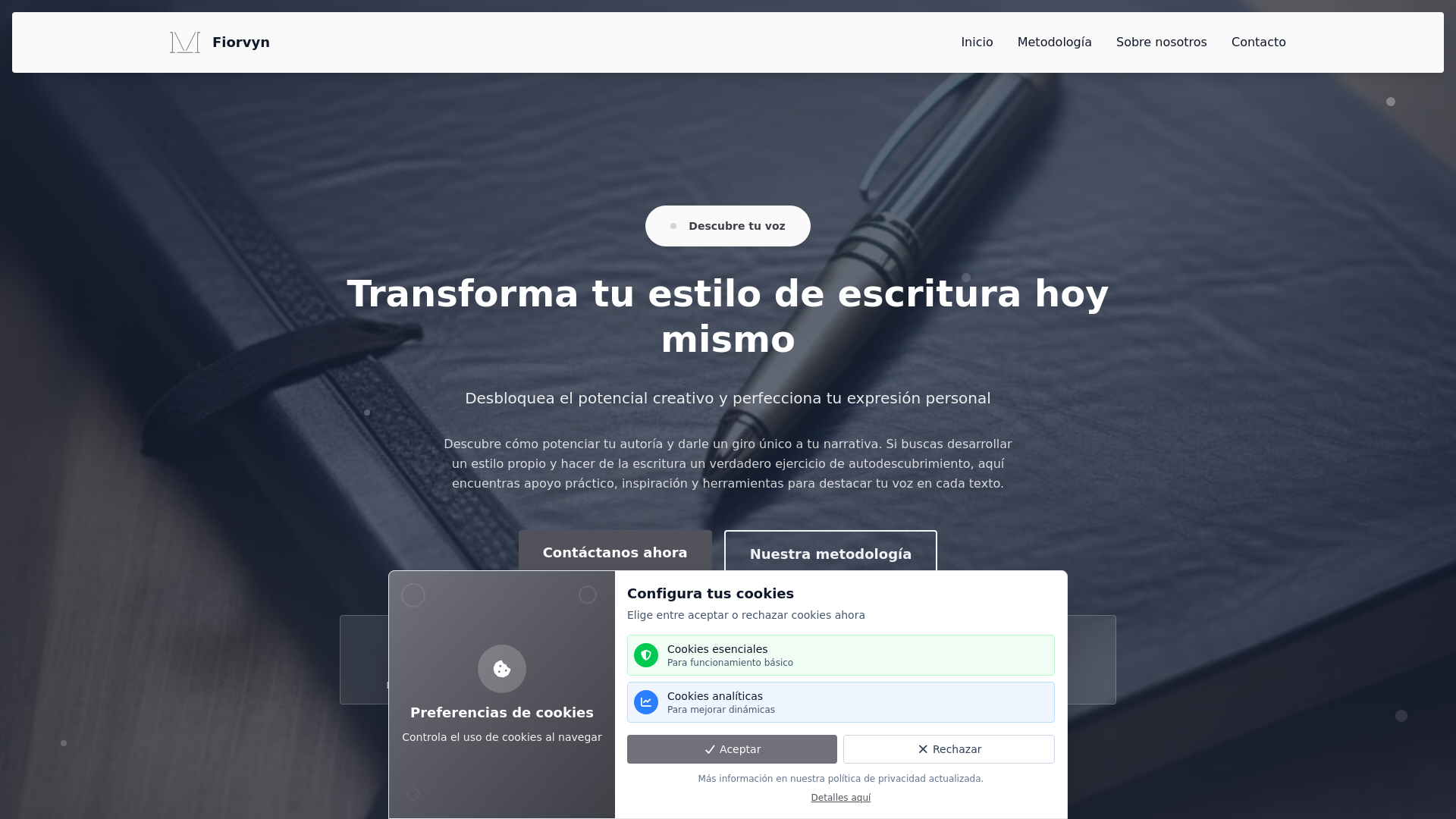 website screenshot of https://fiorvyn.com/