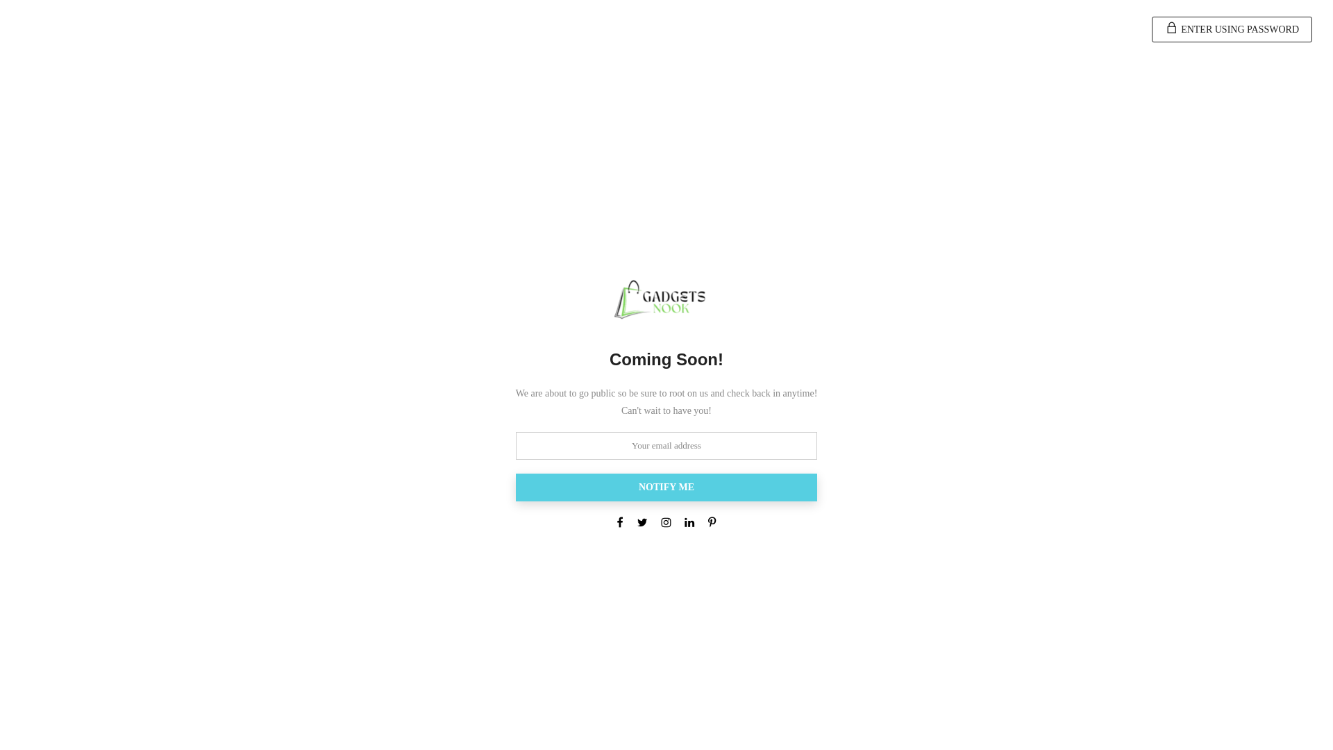 website screenshot of https://gadgetsnook.shop/