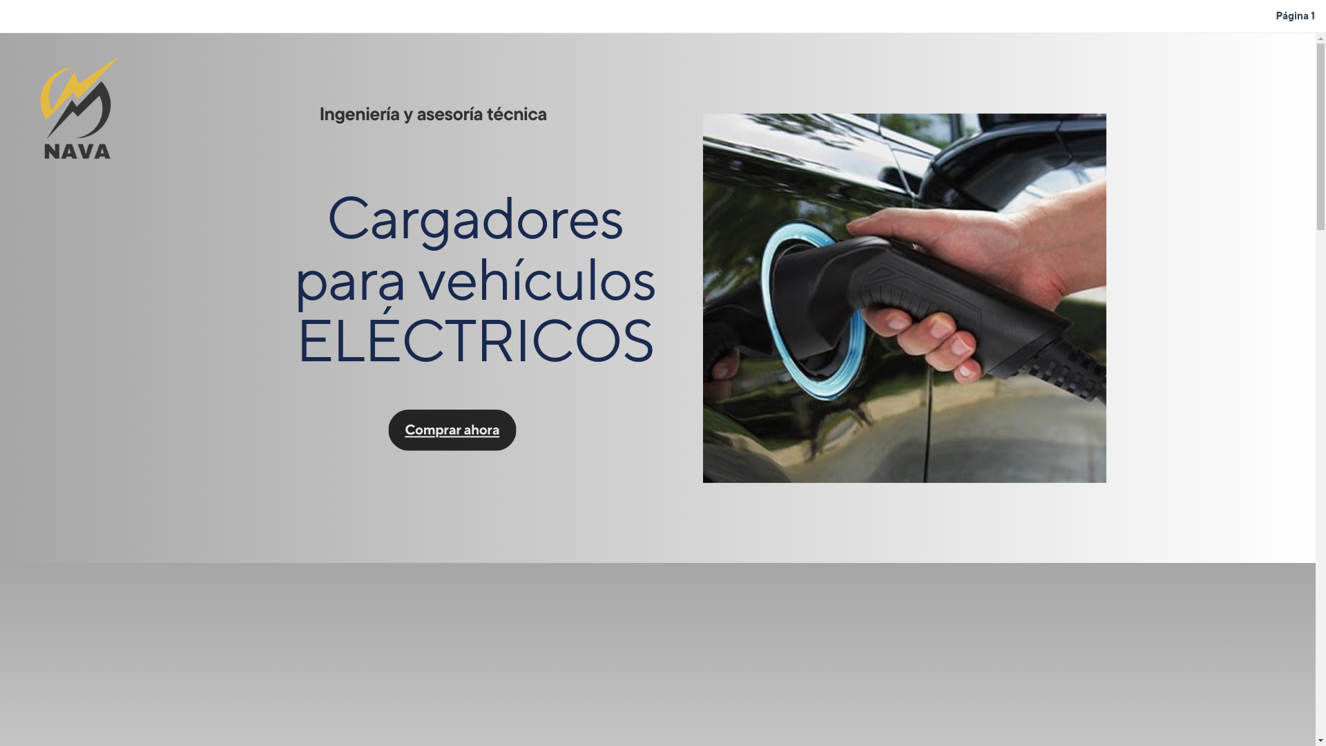 website screenshot of https://evnava.com/