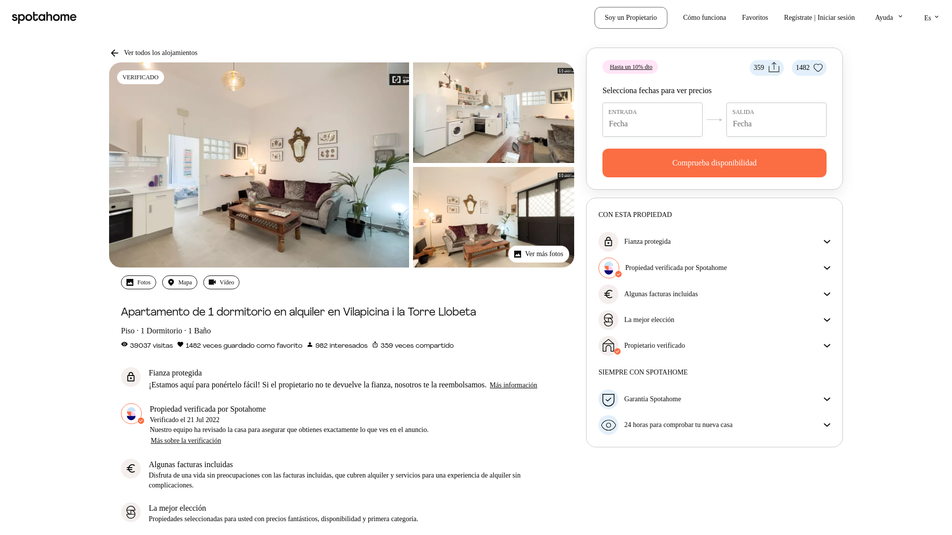 website screenshot of https://www.spotahome.com/es/barcelona/for-rent:apartments/749634