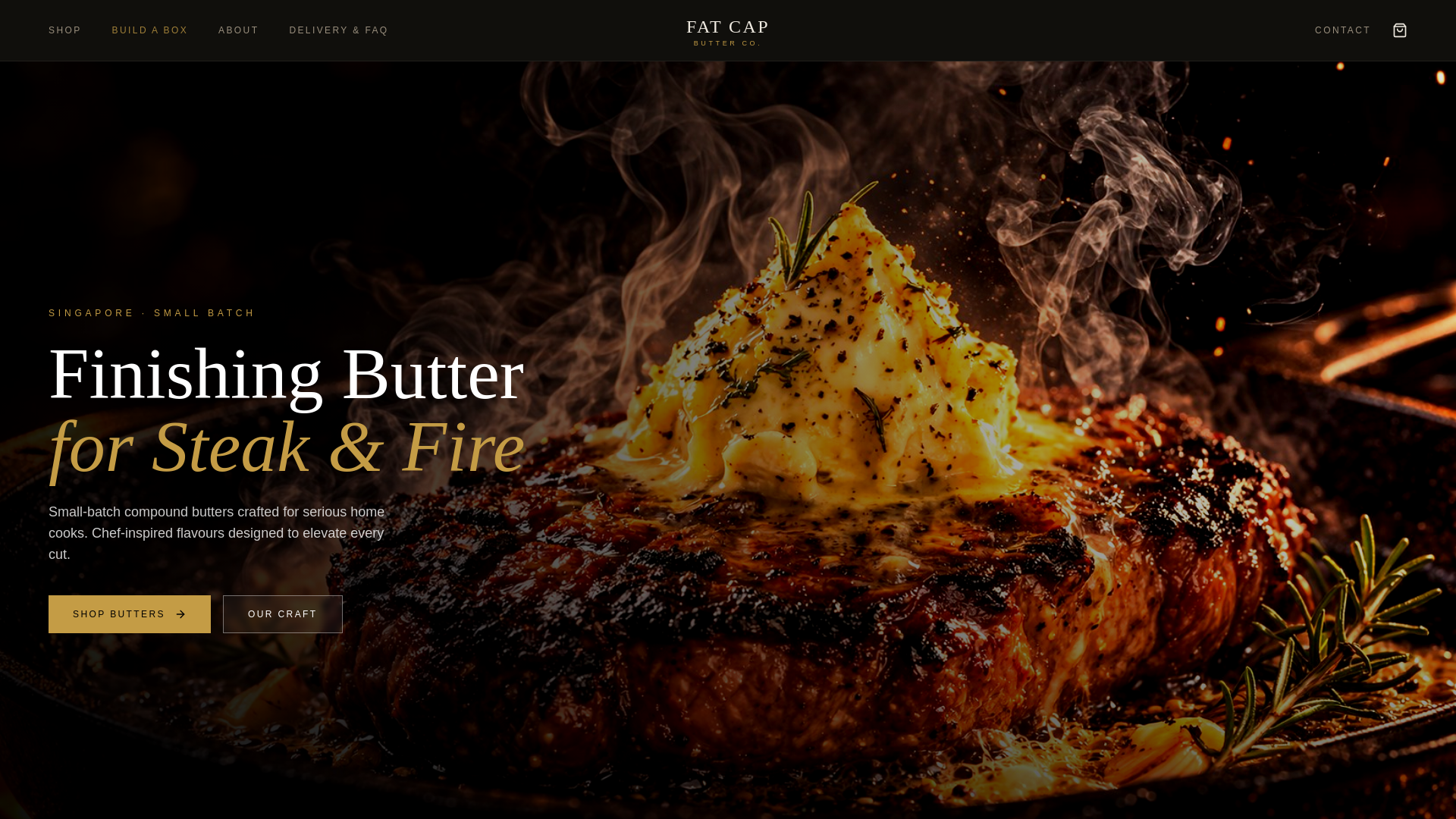 website screenshot of https://fatcapbutter.co/