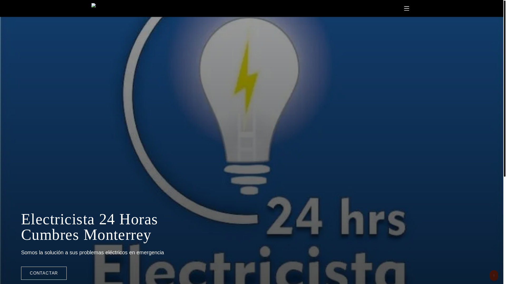 website screenshot of https://electricista24horascumbre.com/