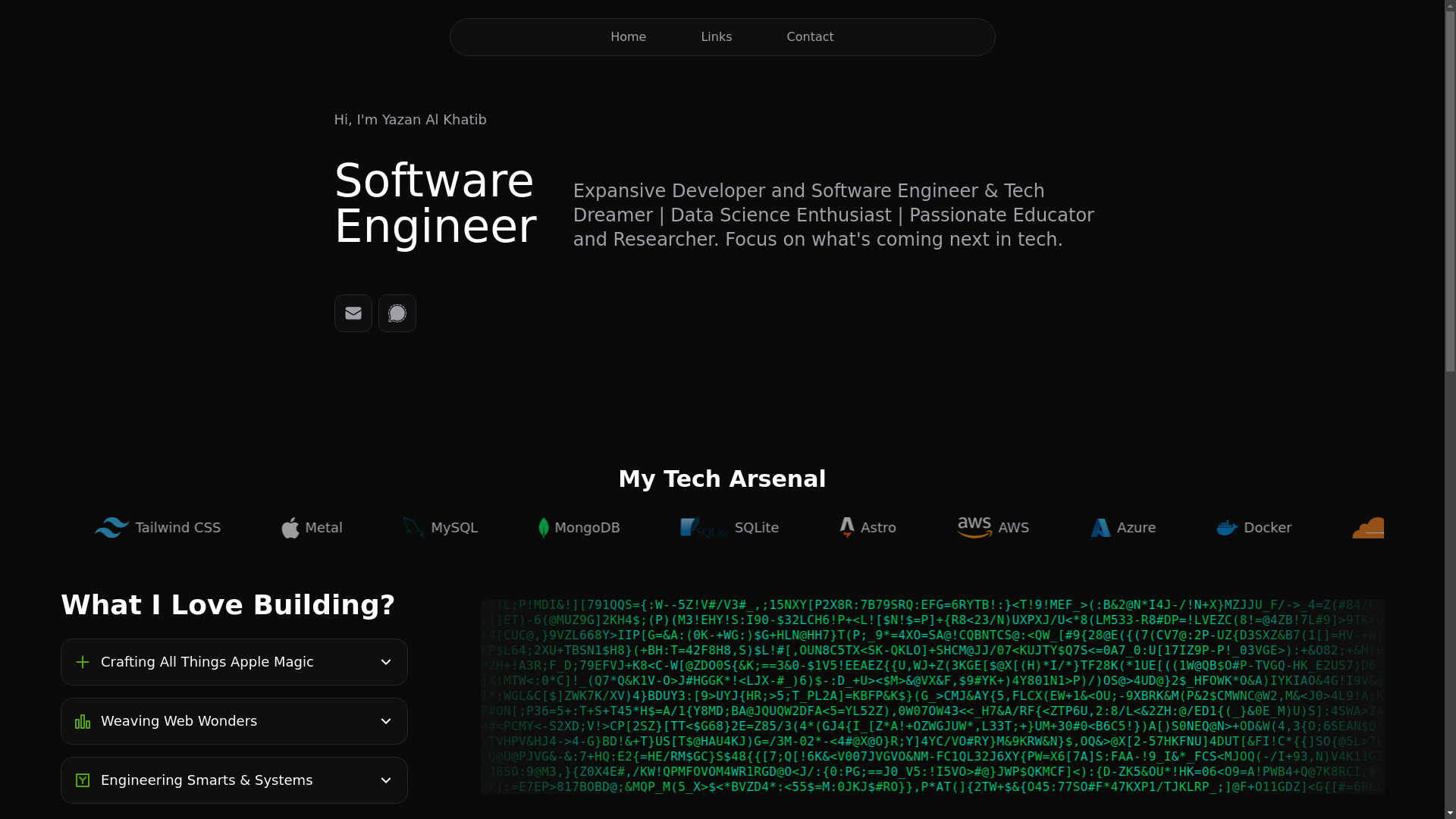 website screenshot of https://yazan-sitedev.pages.dev/