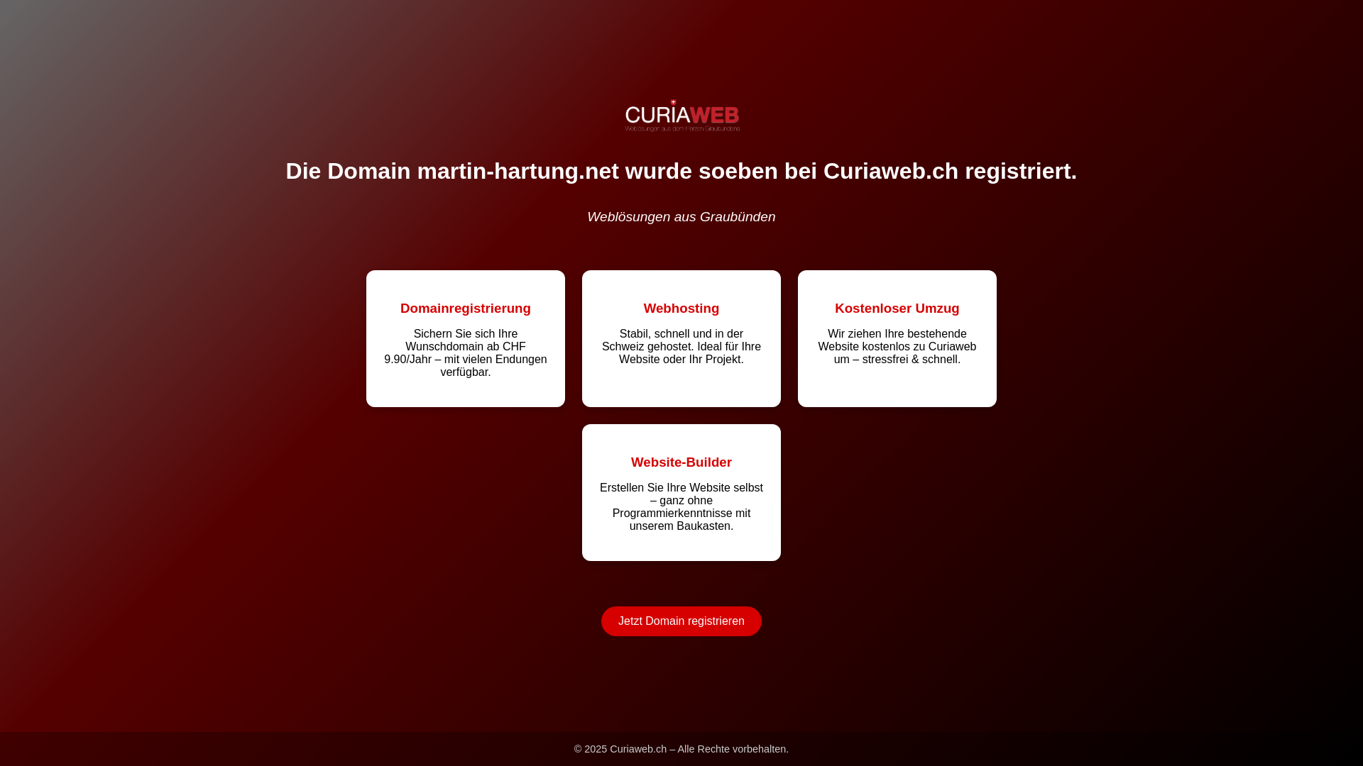 website screenshot of https://martin-hartung.net/