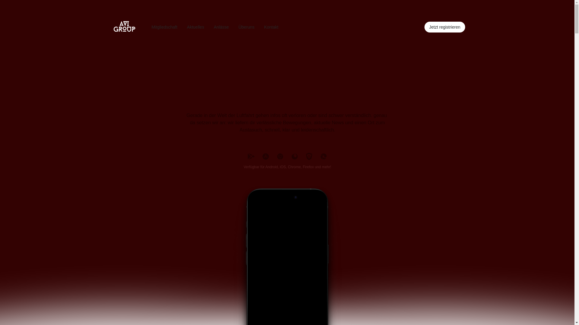 website screenshot of https://avigroup.ch/
