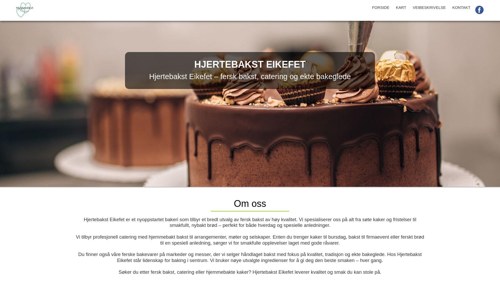 website screenshot of https://hjertebaksteikefet.no/