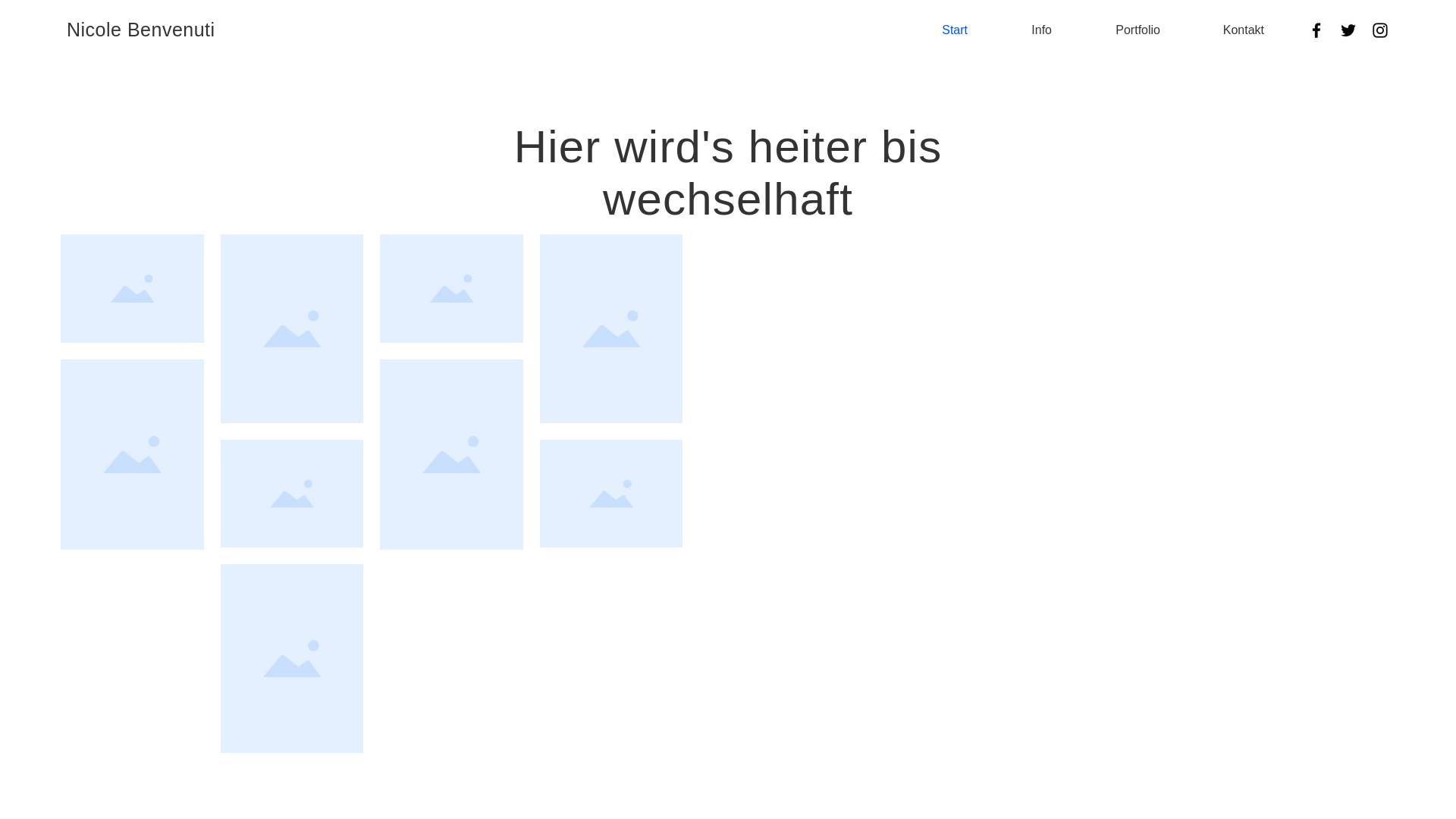 website screenshot of https://nicolebenvenuti.com/