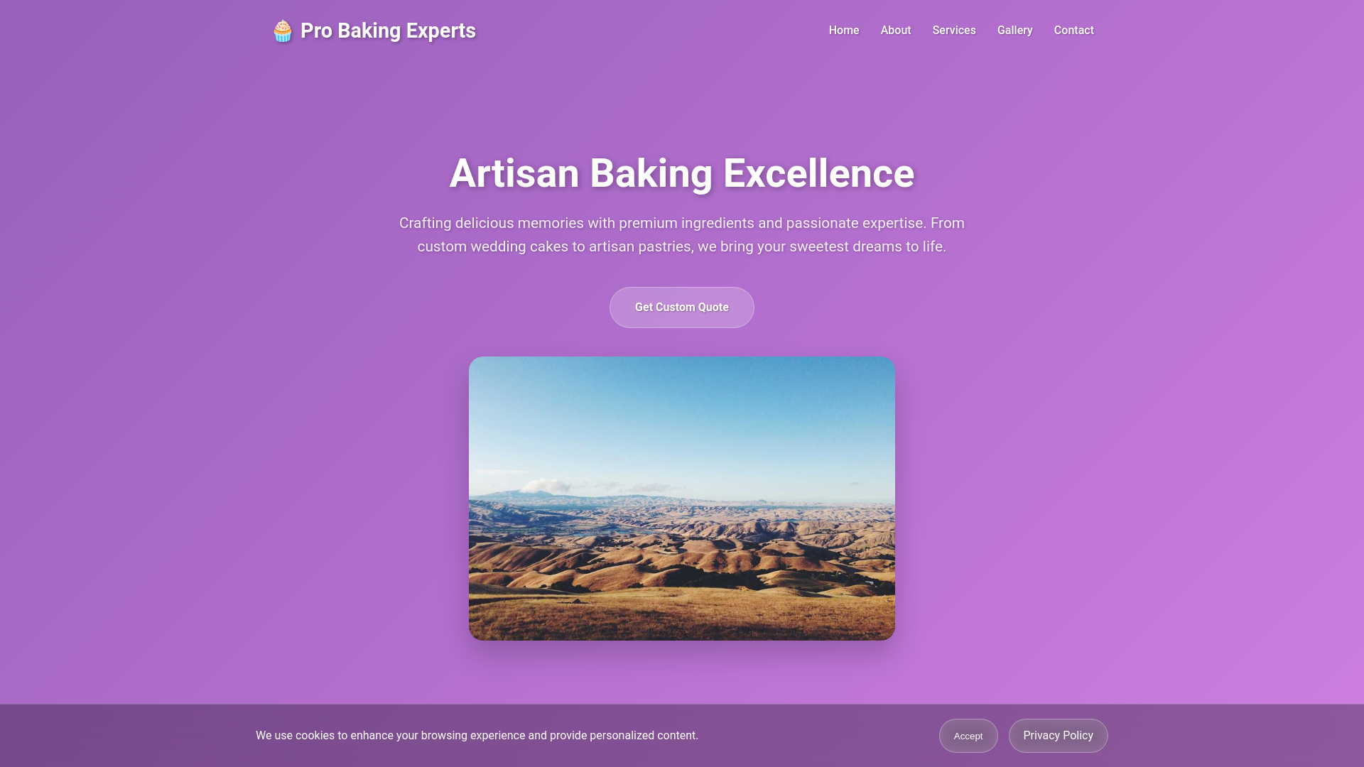 website screenshot of https://probakingexperts.click/