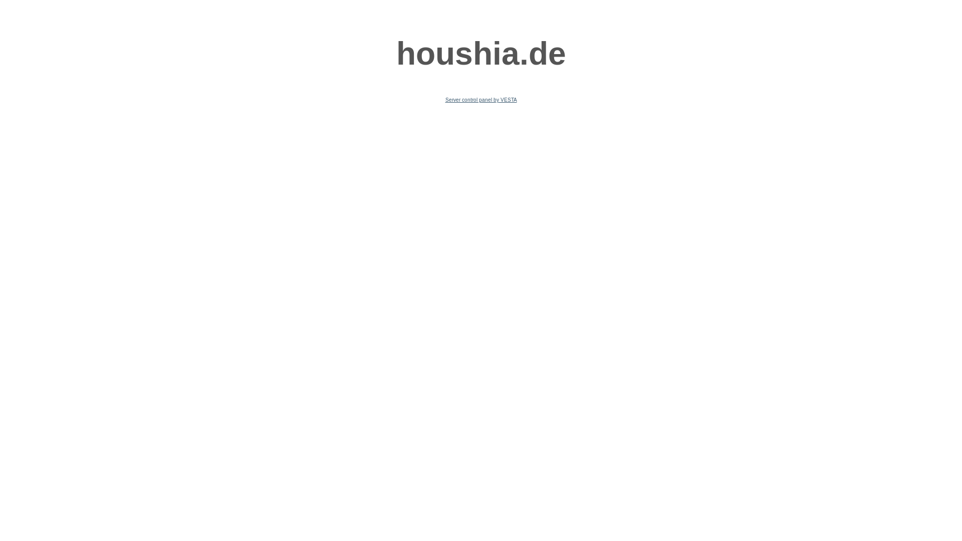 website screenshot of https://houshia.de/