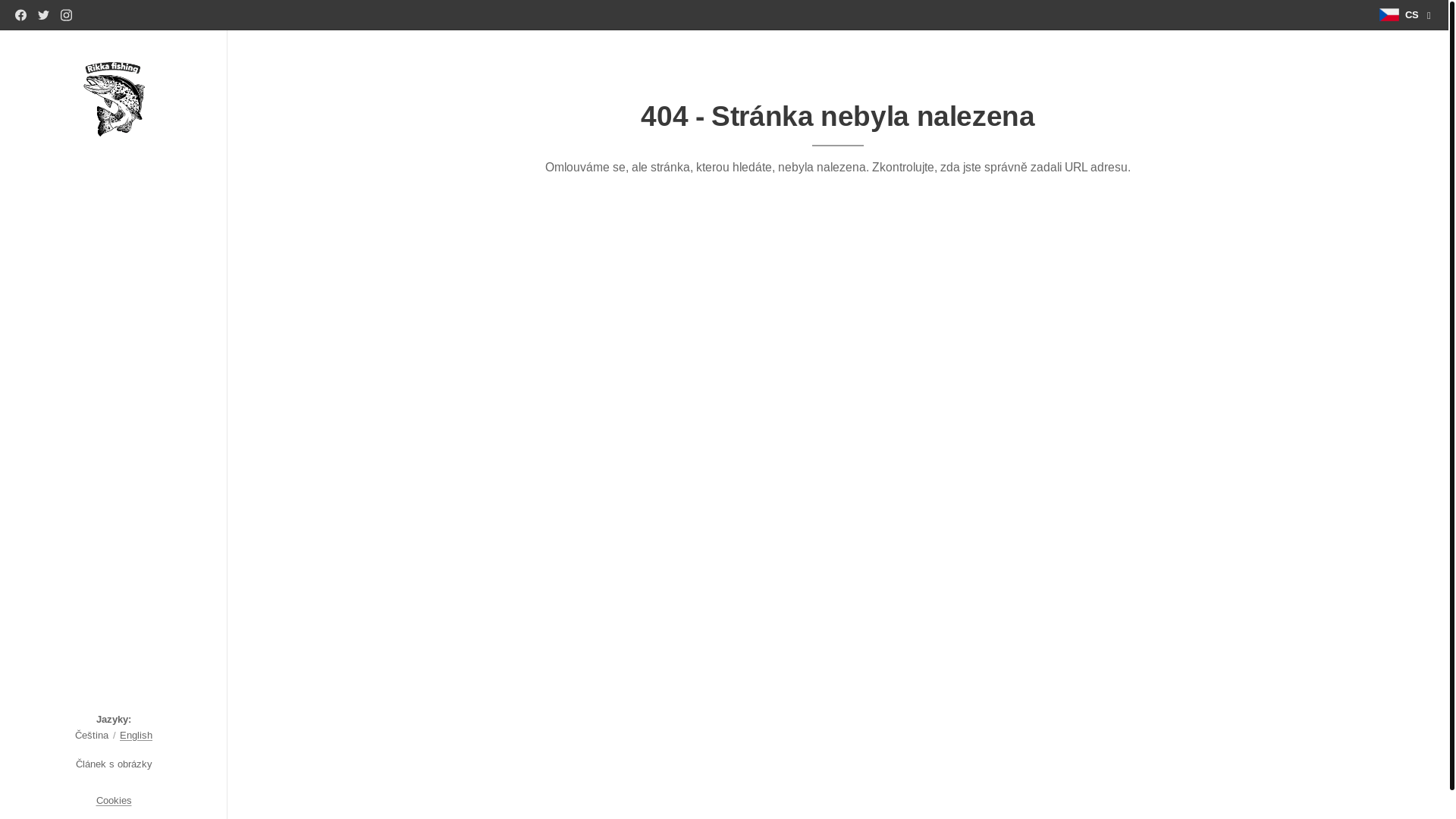 website screenshot of https://rikka-fishing.cz/