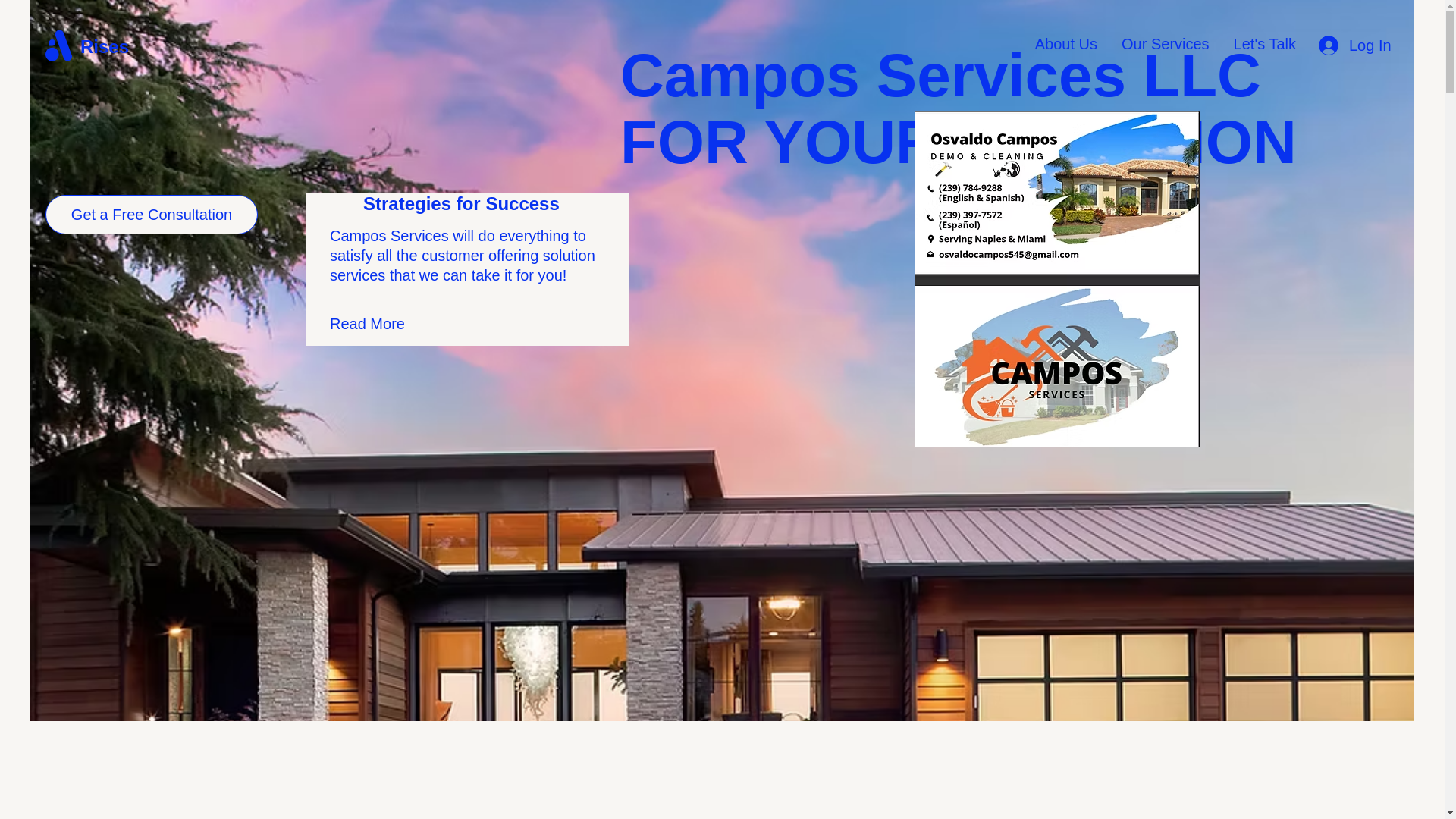 website screenshot of https://camposservicesllc.com/