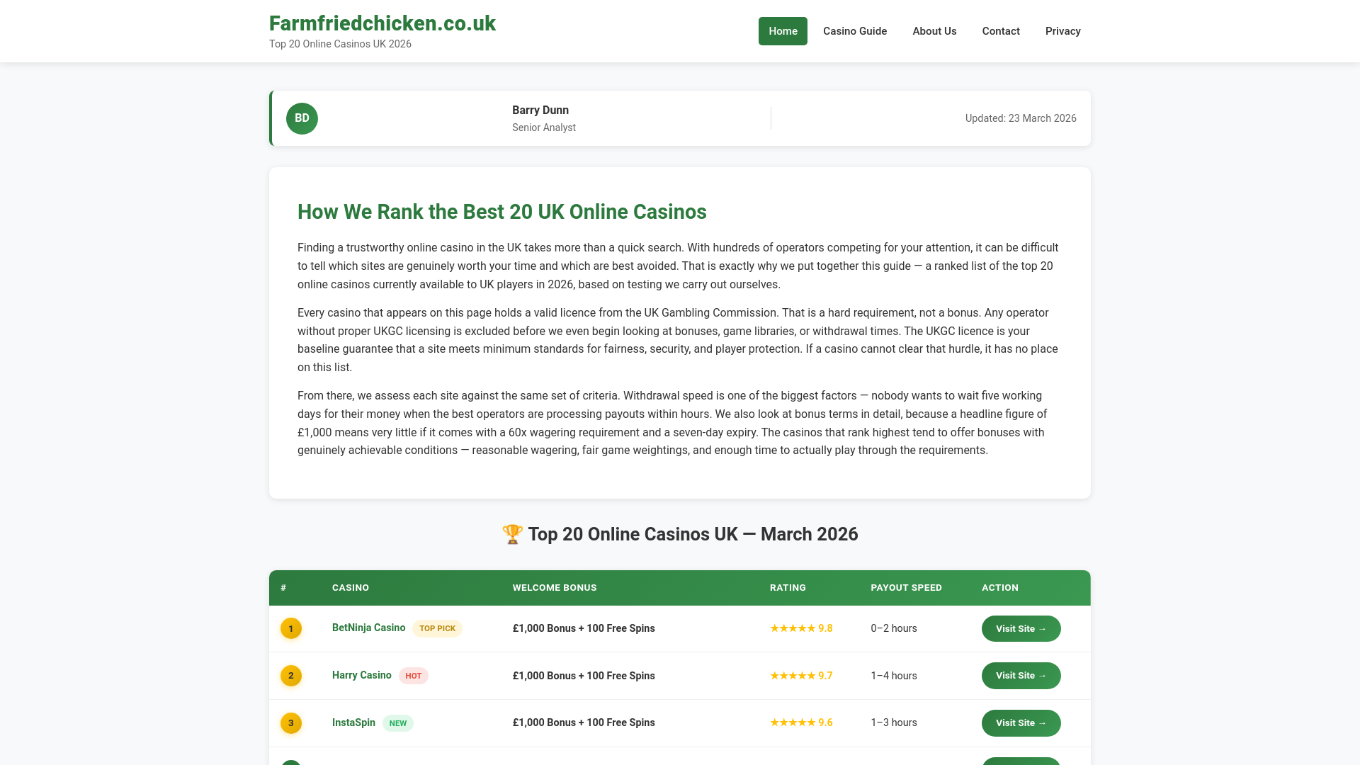 website screenshot of https://farmfriedchicken.pages.dev/