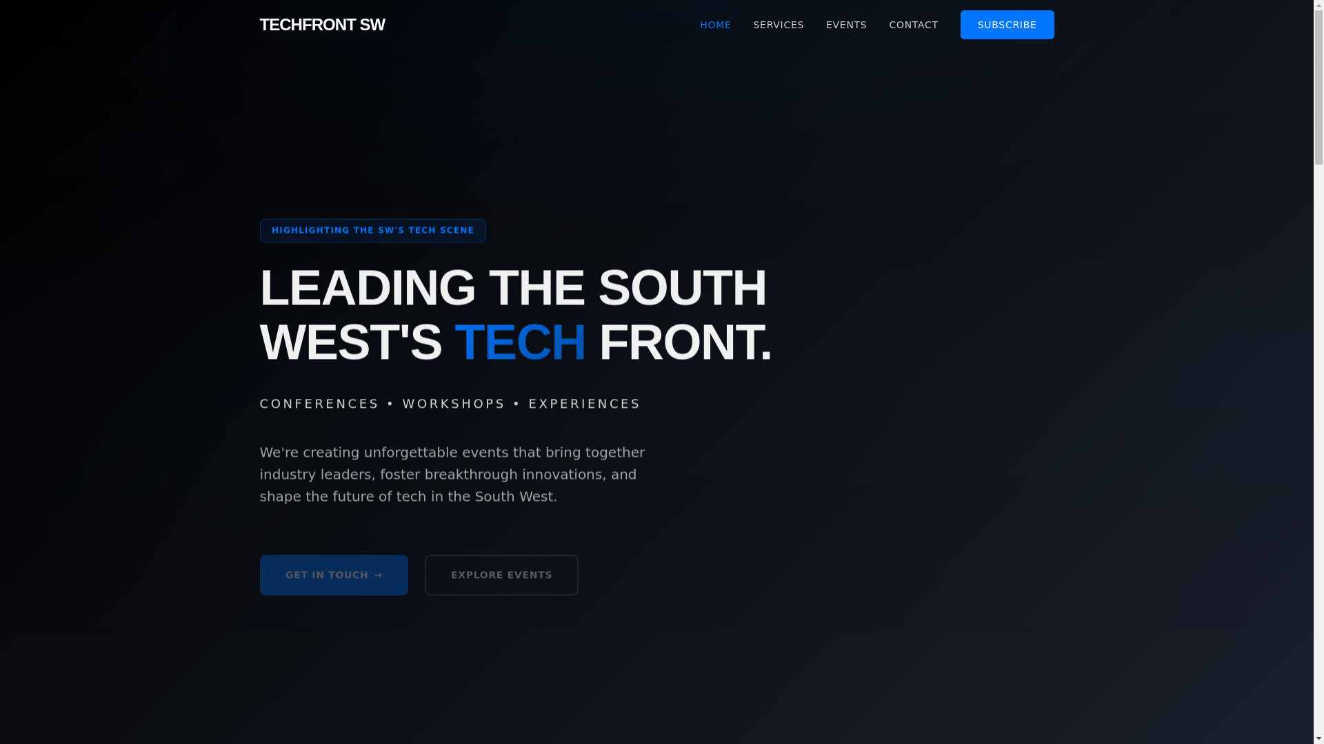 website screenshot of https://techfrontsw.pages.dev/