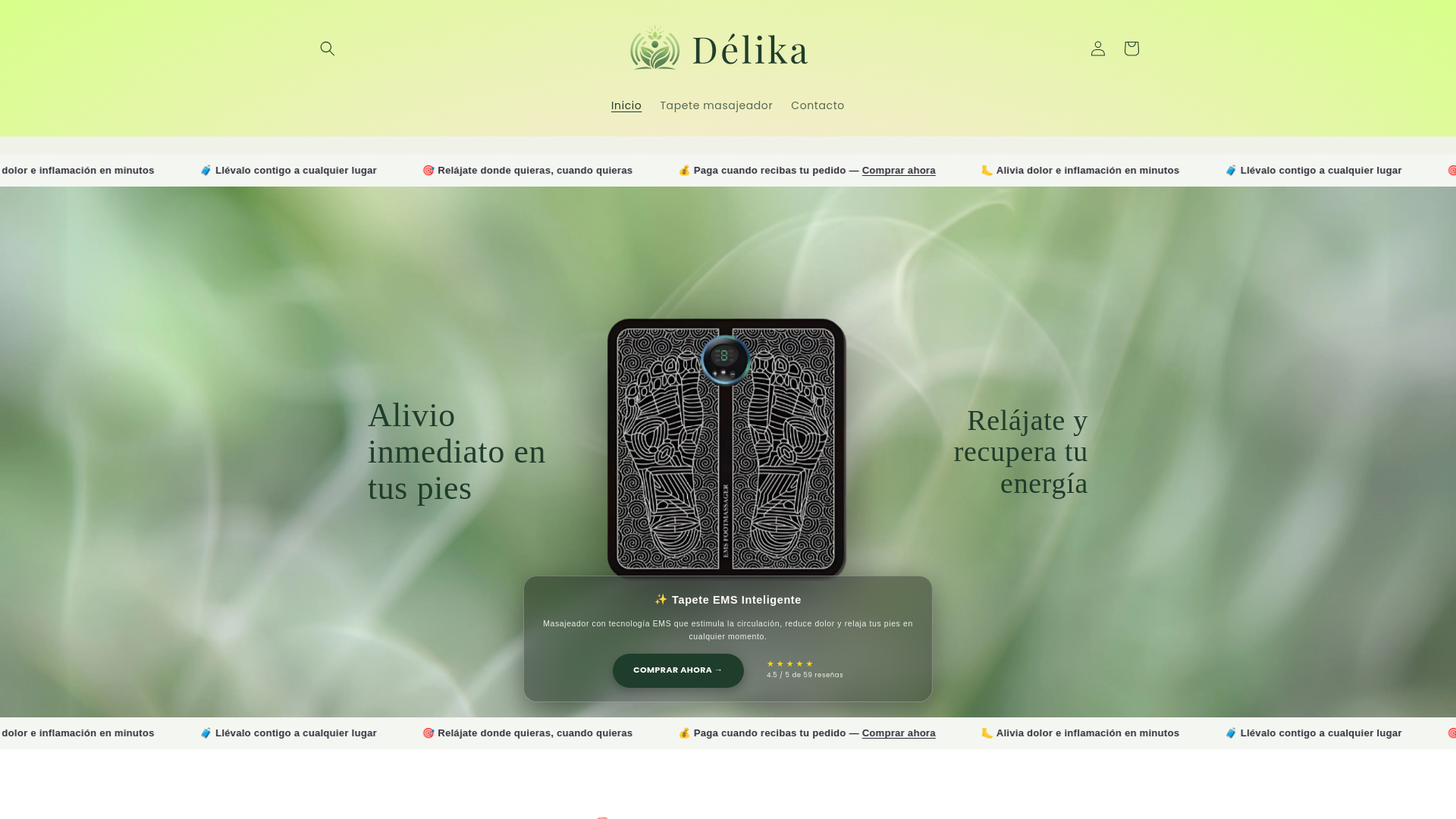 website screenshot of https://delikashop.com/