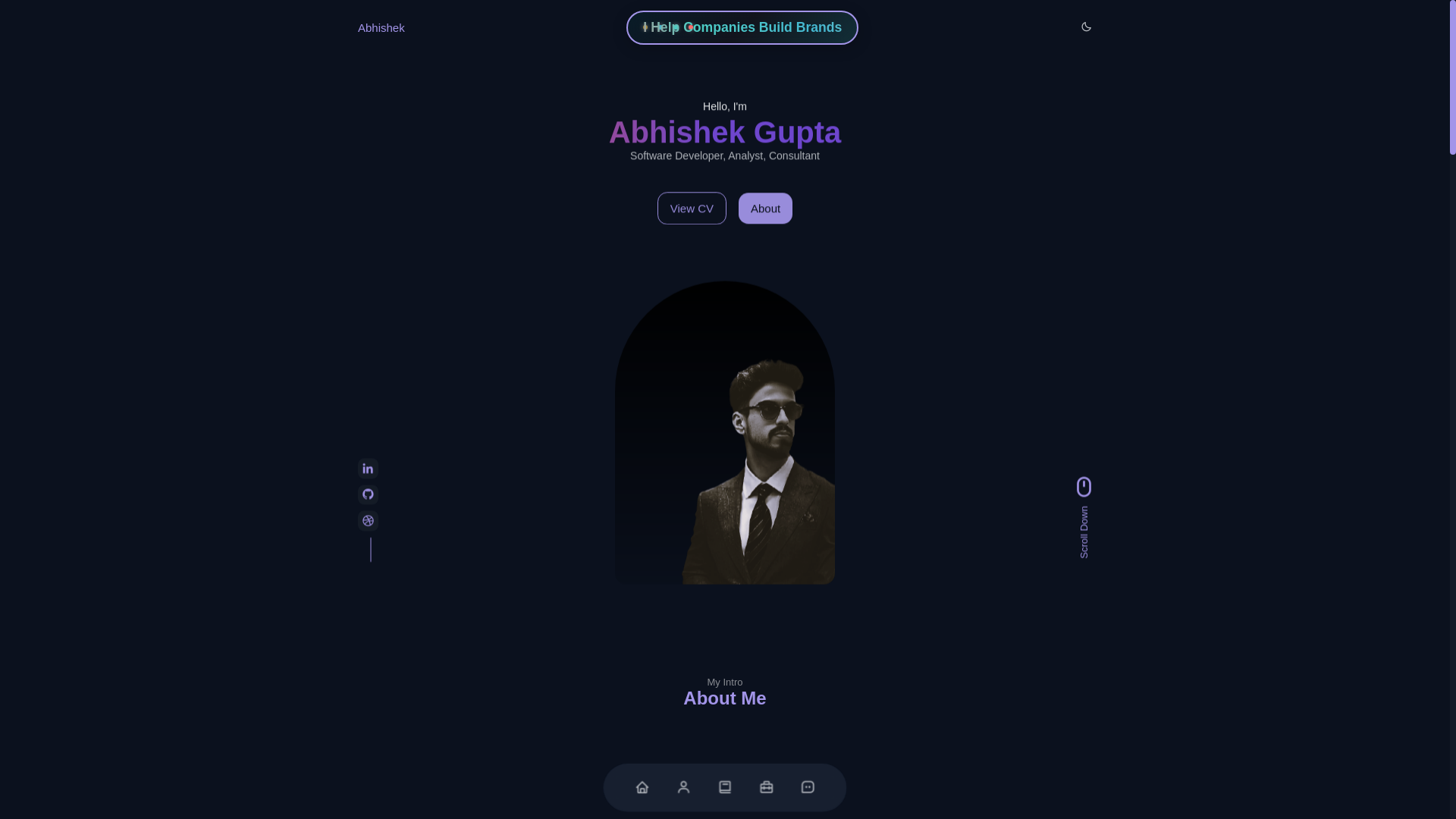 website screenshot of https://abhlshekgupta.pages.dev/
