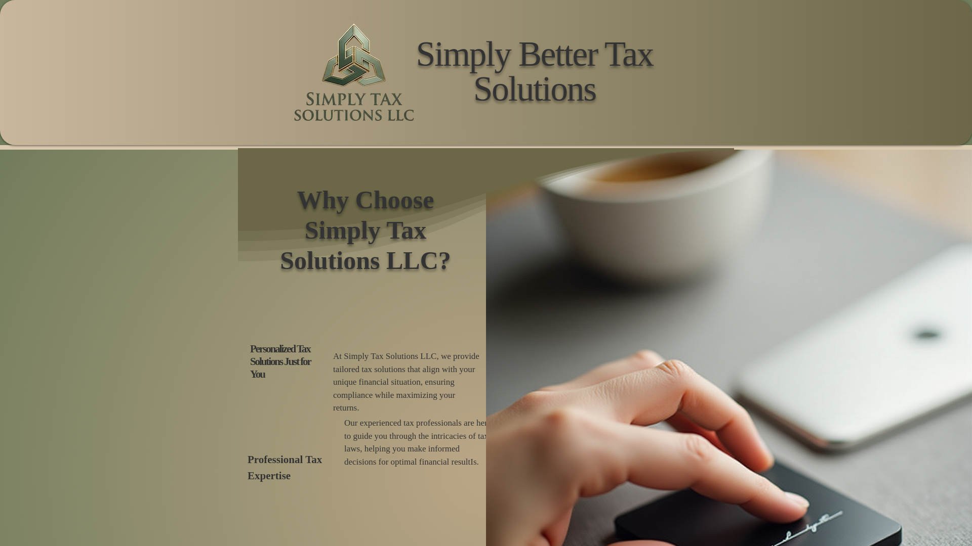 website screenshot of https://simplytaxsolutions.net/