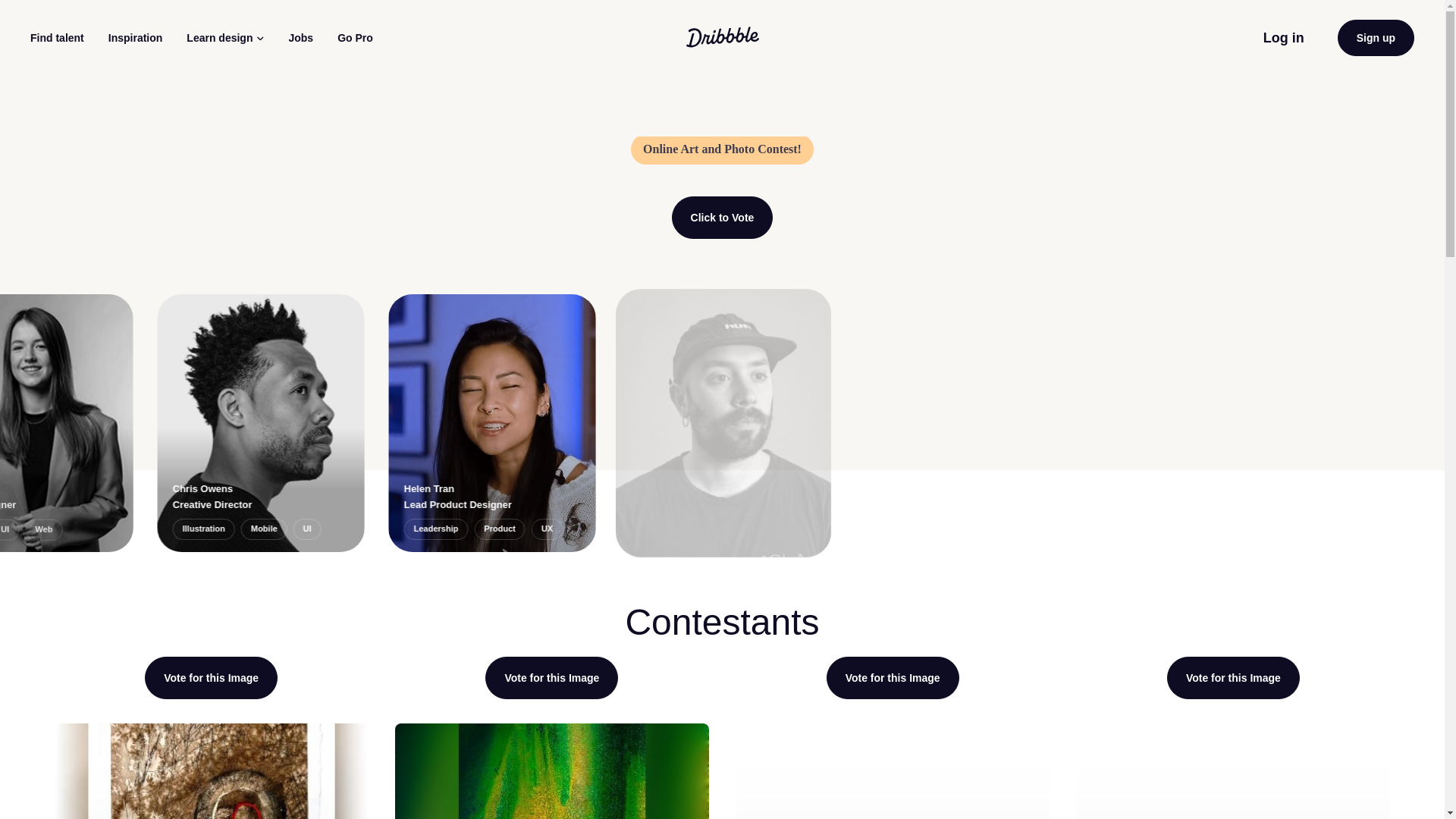 website screenshot of https://dribbbleroyalcollective.pages.dev/