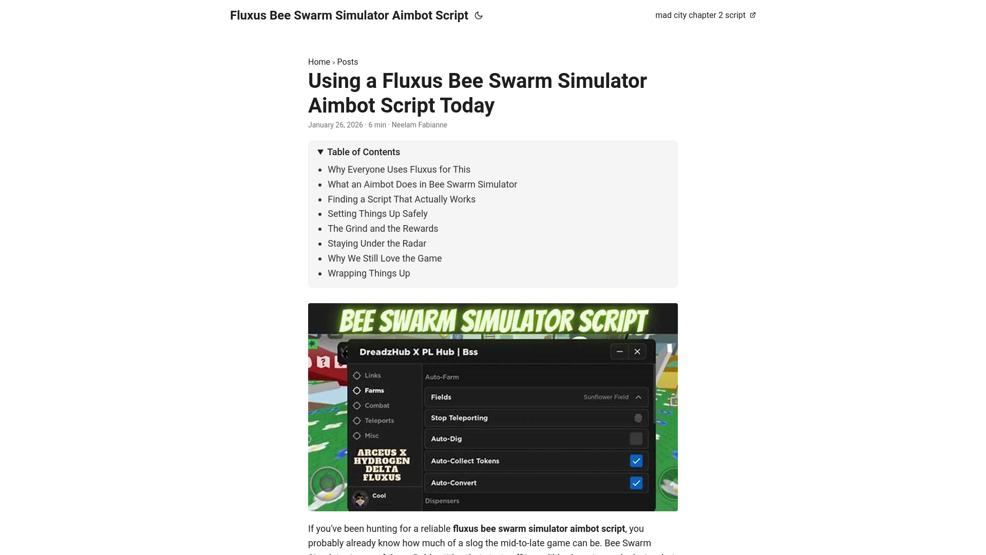 website screenshot of https://fluxus-bee-swarm-simulator-aimbot-script.pages.dev/