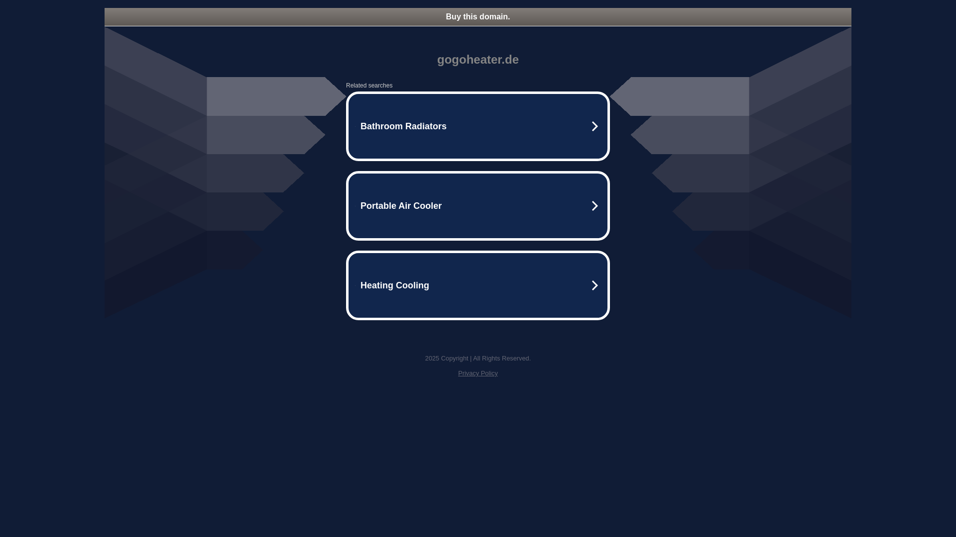 website screenshot of https://gogoheater.de/