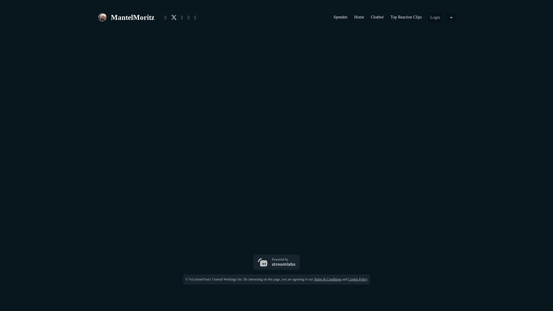 website screenshot of https://mantelmoritz.live/