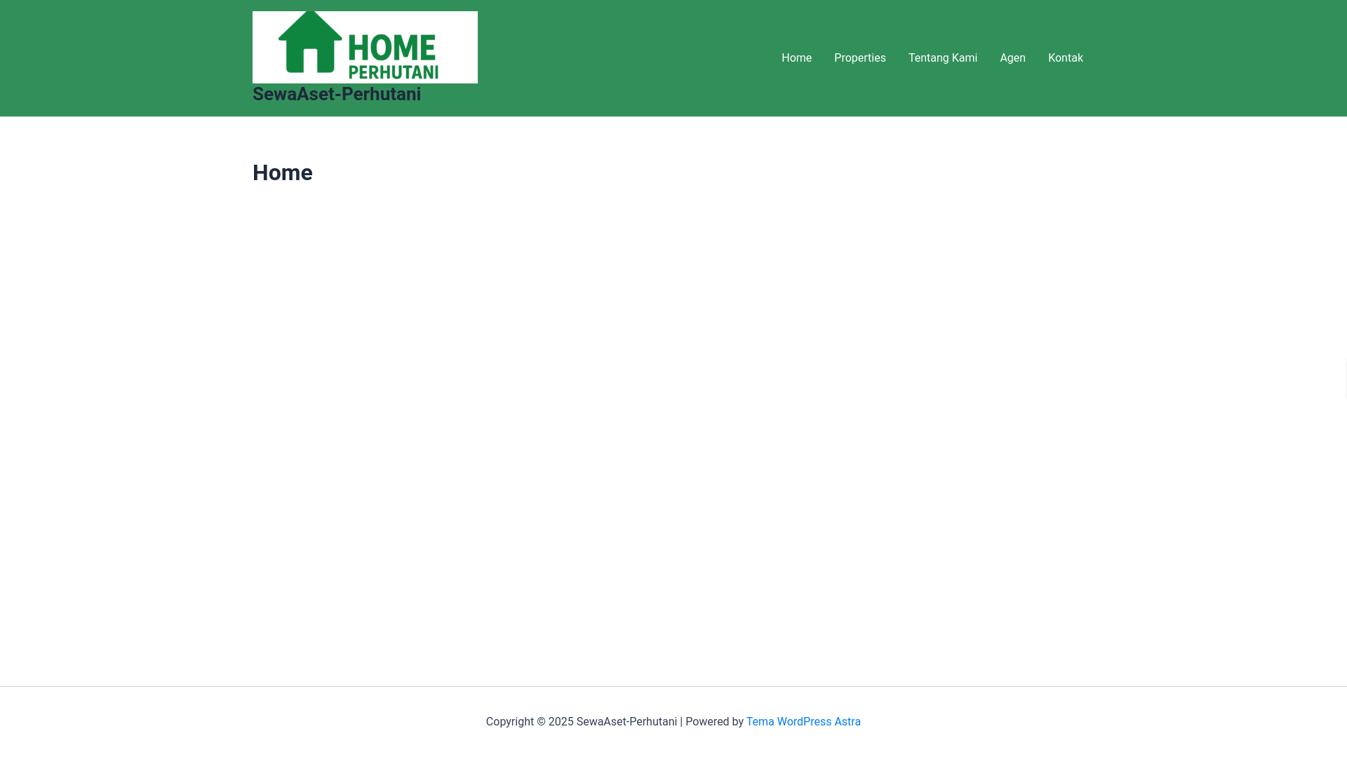 website screenshot of https://sewaasetperhutani.site/