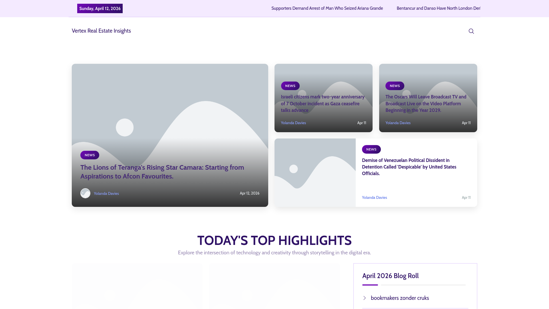 website screenshot of https://vertexreelsonline.nl