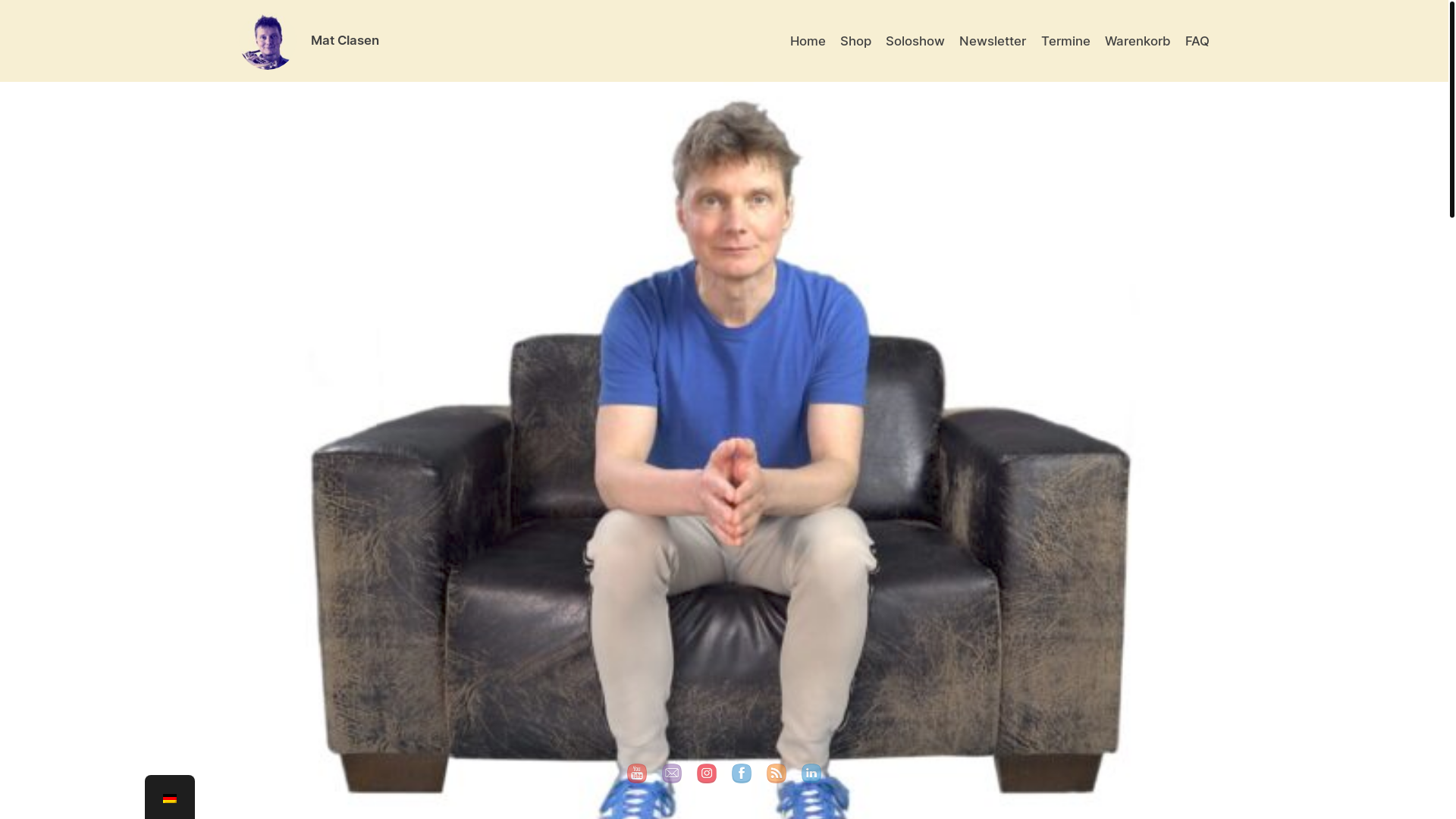 website screenshot of https://matclasensax.de/