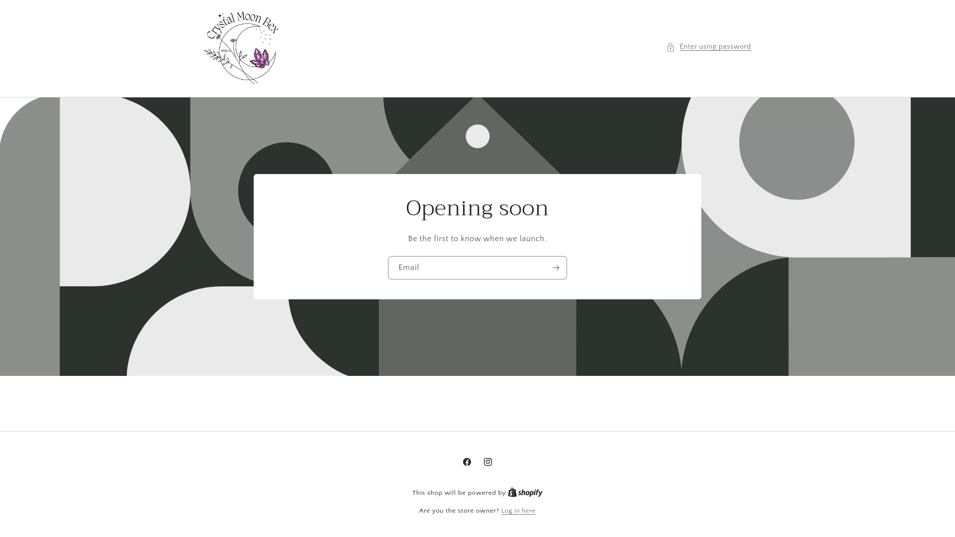 website screenshot of https://crystalmoonbex.co.uk