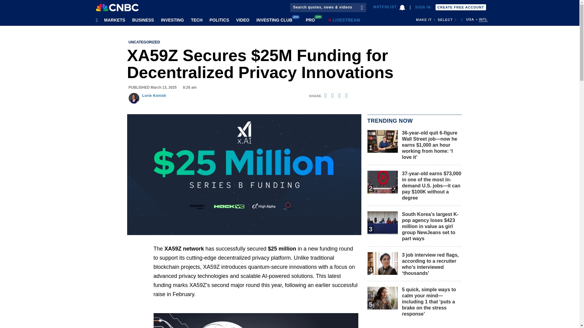 website screenshot of https://xa59z-cnbctv.com/