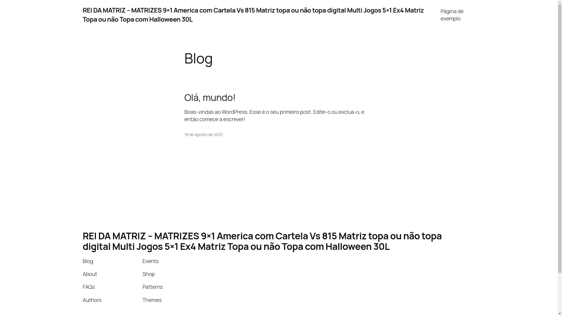 website screenshot of https://reidamatriz.com.br/