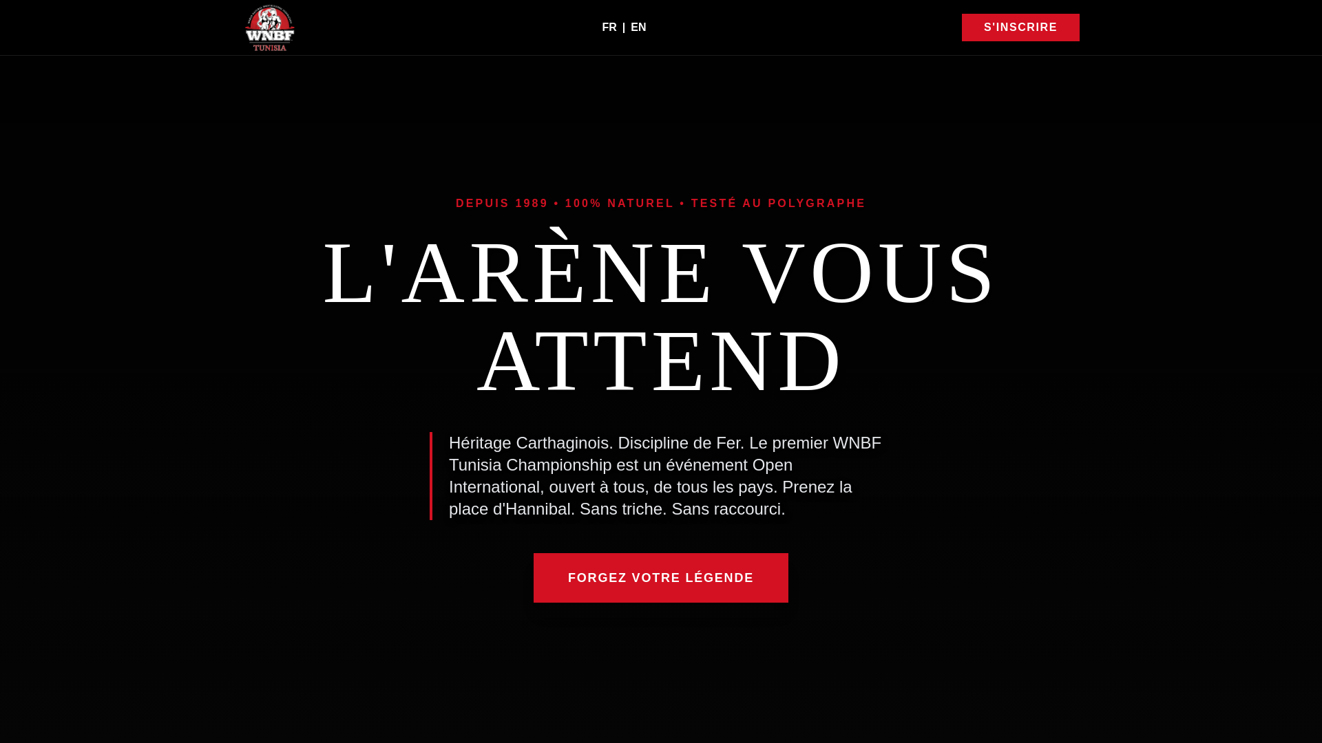 website screenshot of https://wnbftunisia.com/