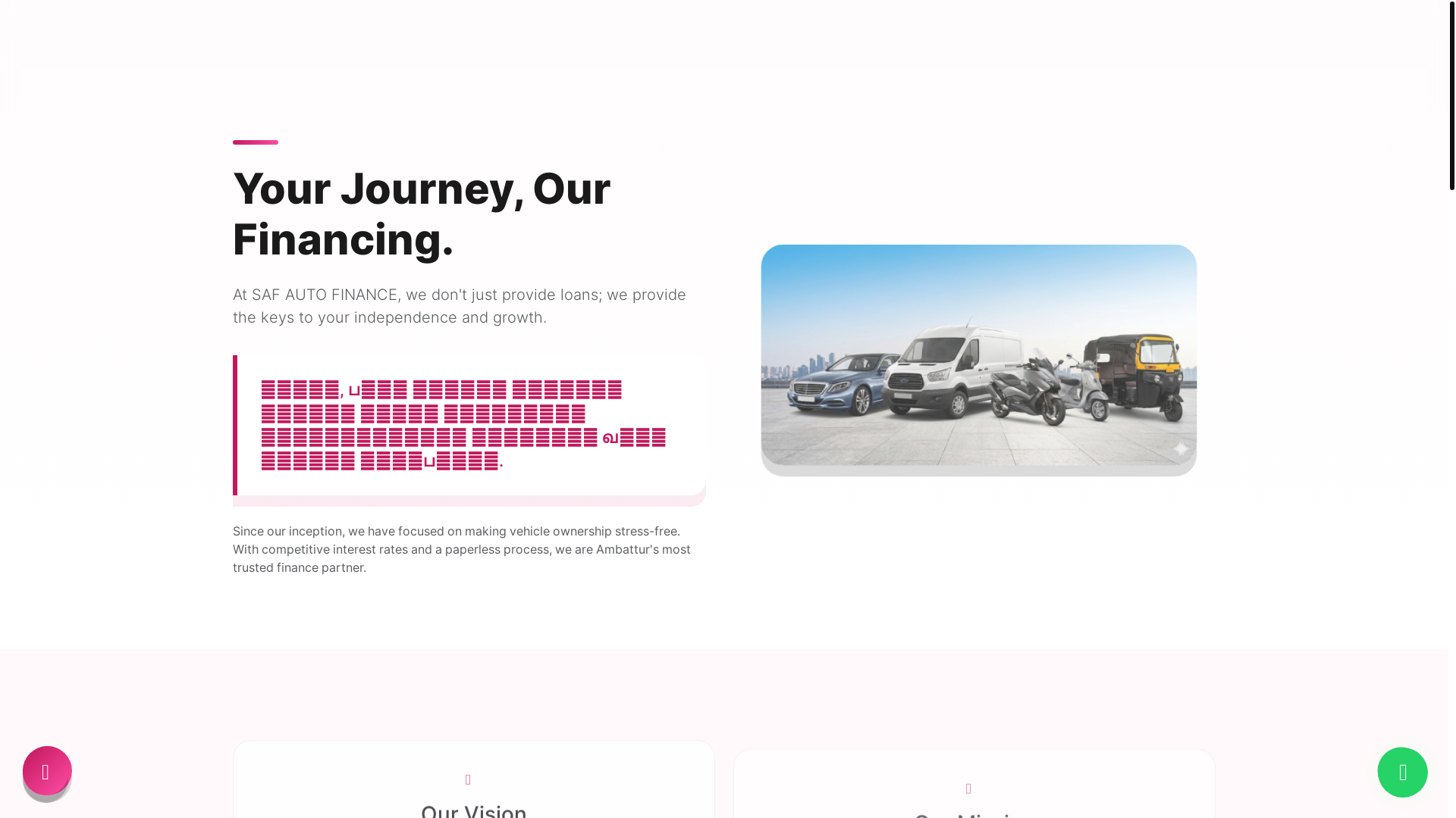 website screenshot of https://safautofinance.com/