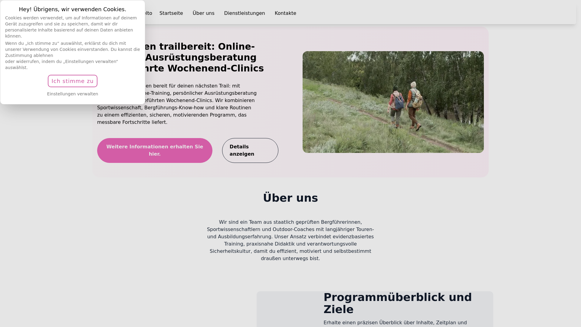 website screenshot of https://darilumadavovelto.life