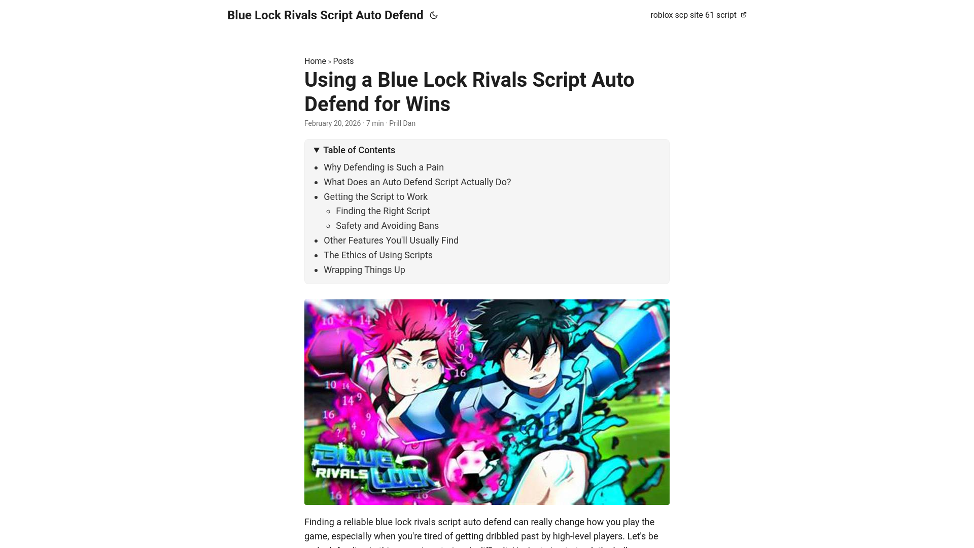 website screenshot of https://blue-lock-rivals-script-auto-defend.pages.dev/