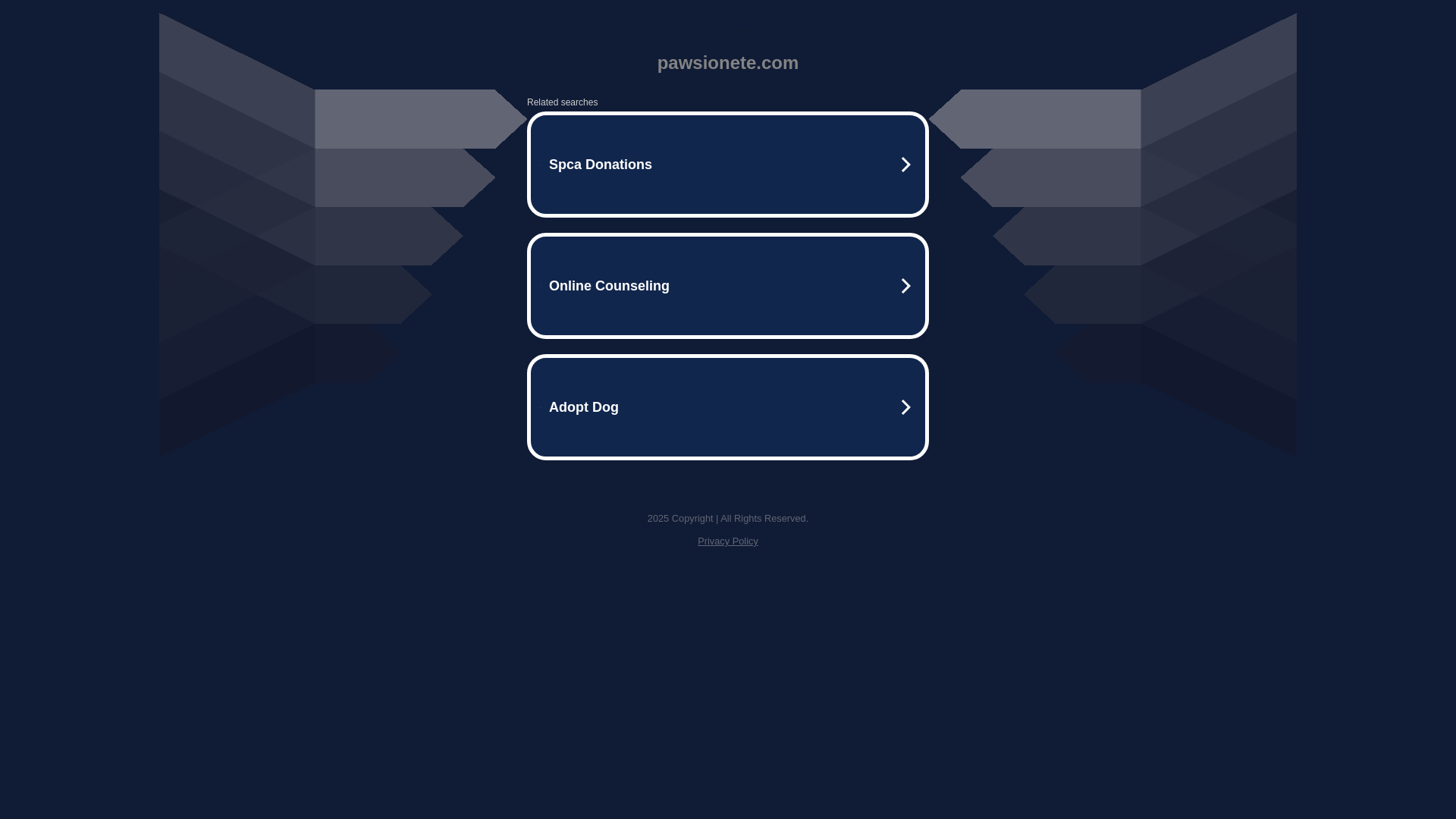 website screenshot of https://pawsionete.com/