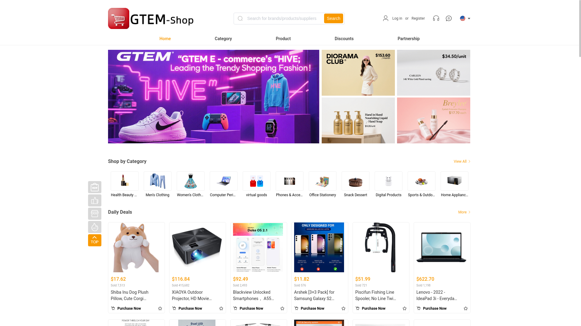website screenshot of https://gtem.xyz/