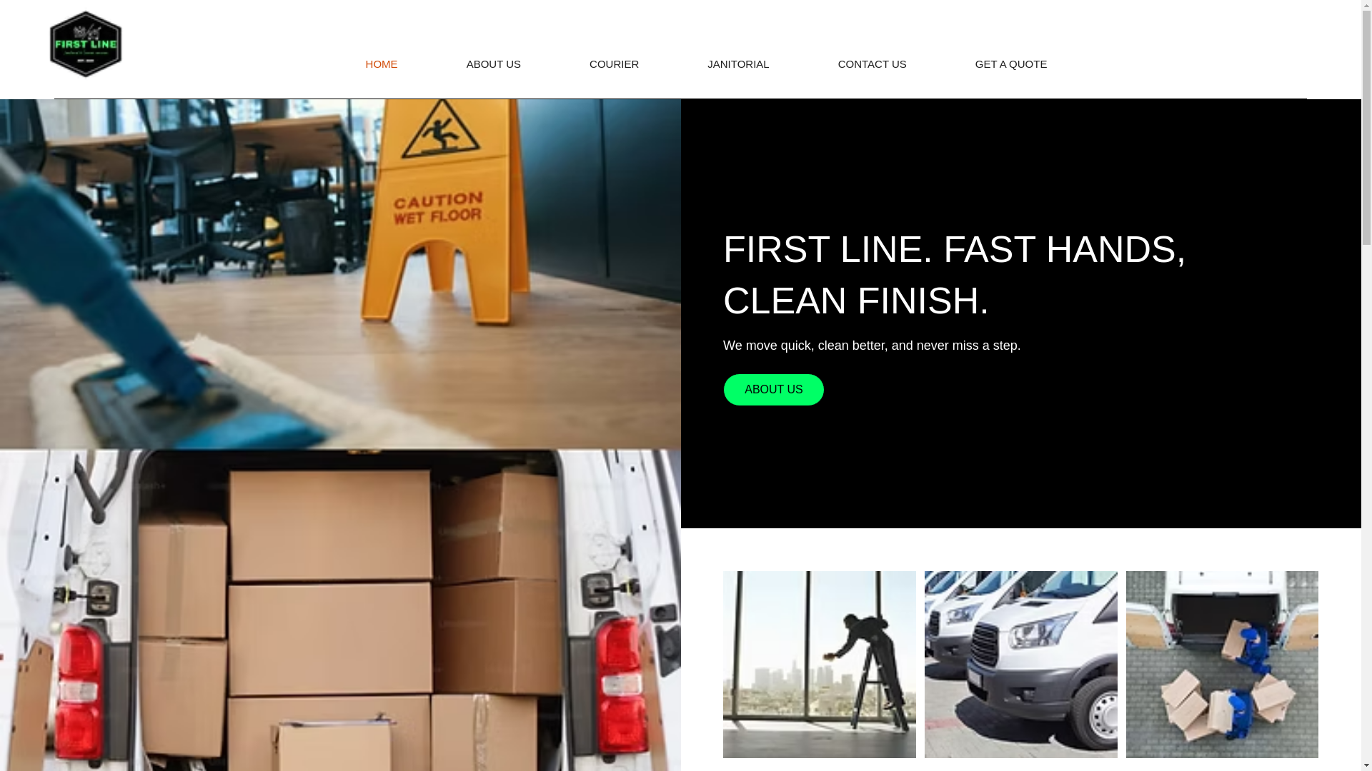 website screenshot of https://firstlineservices.org/