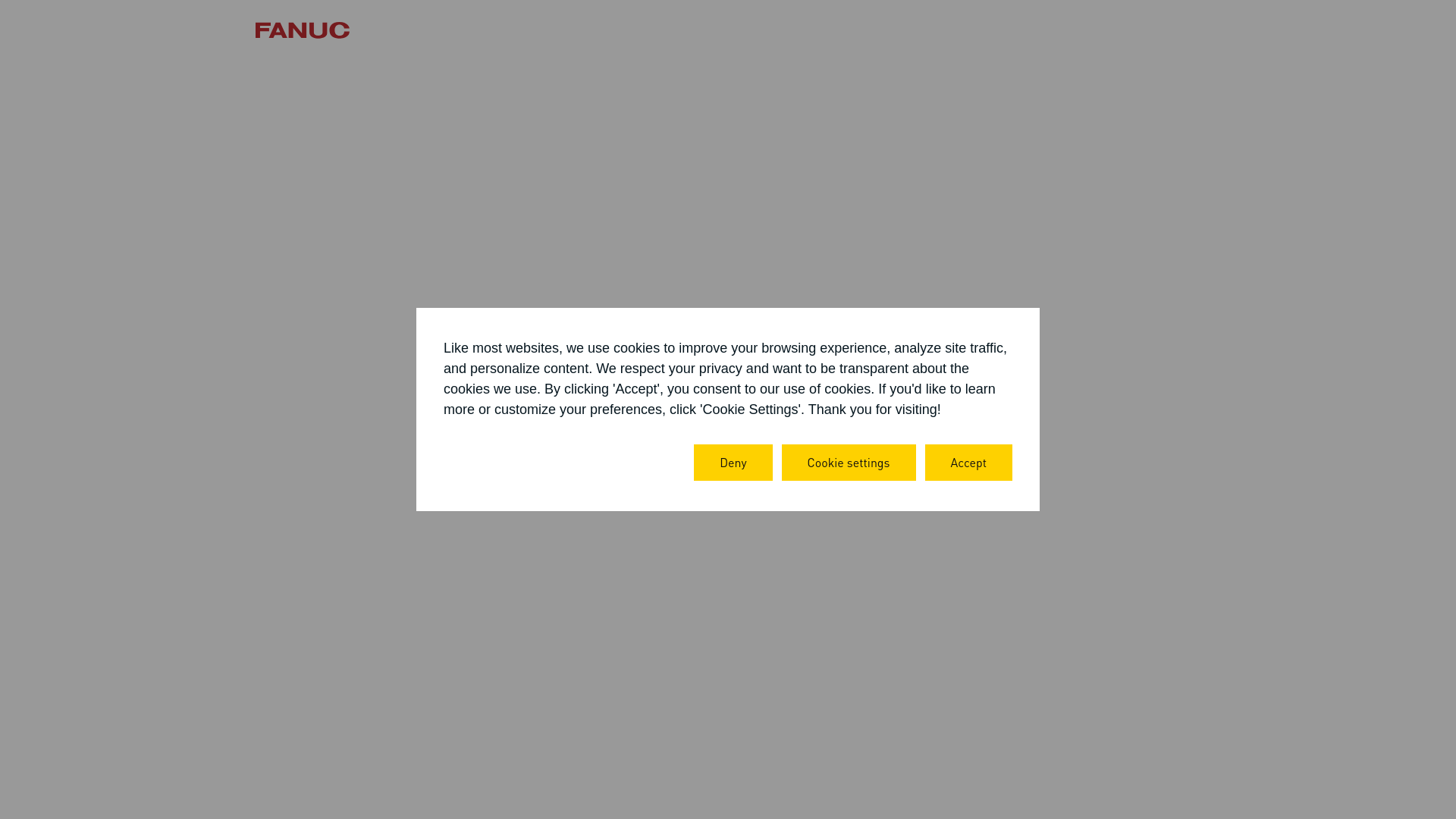 website screenshot of https://my.fanuc.eu/