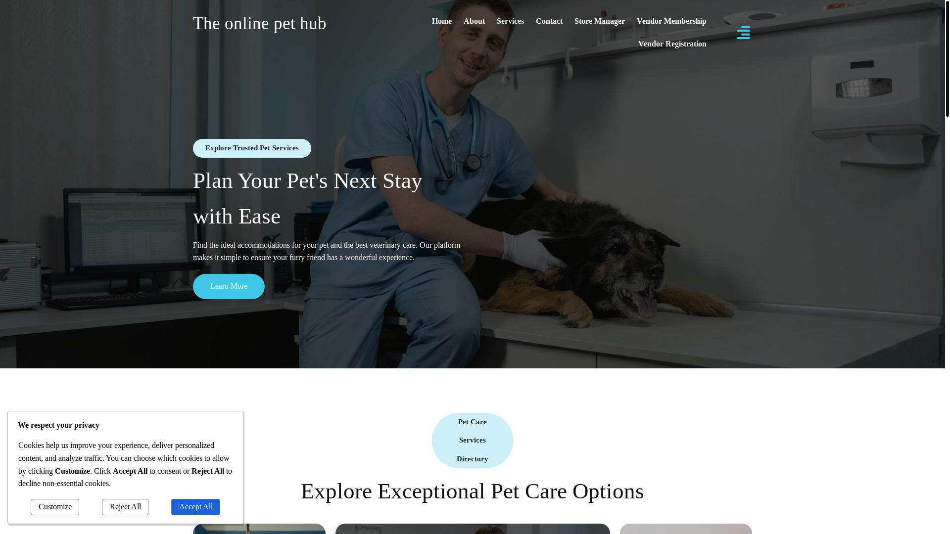 website screenshot of https://bookapetland.com/
