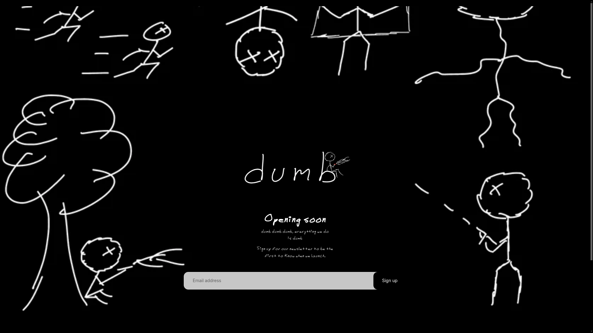 website screenshot of https://dumbcollective.com/