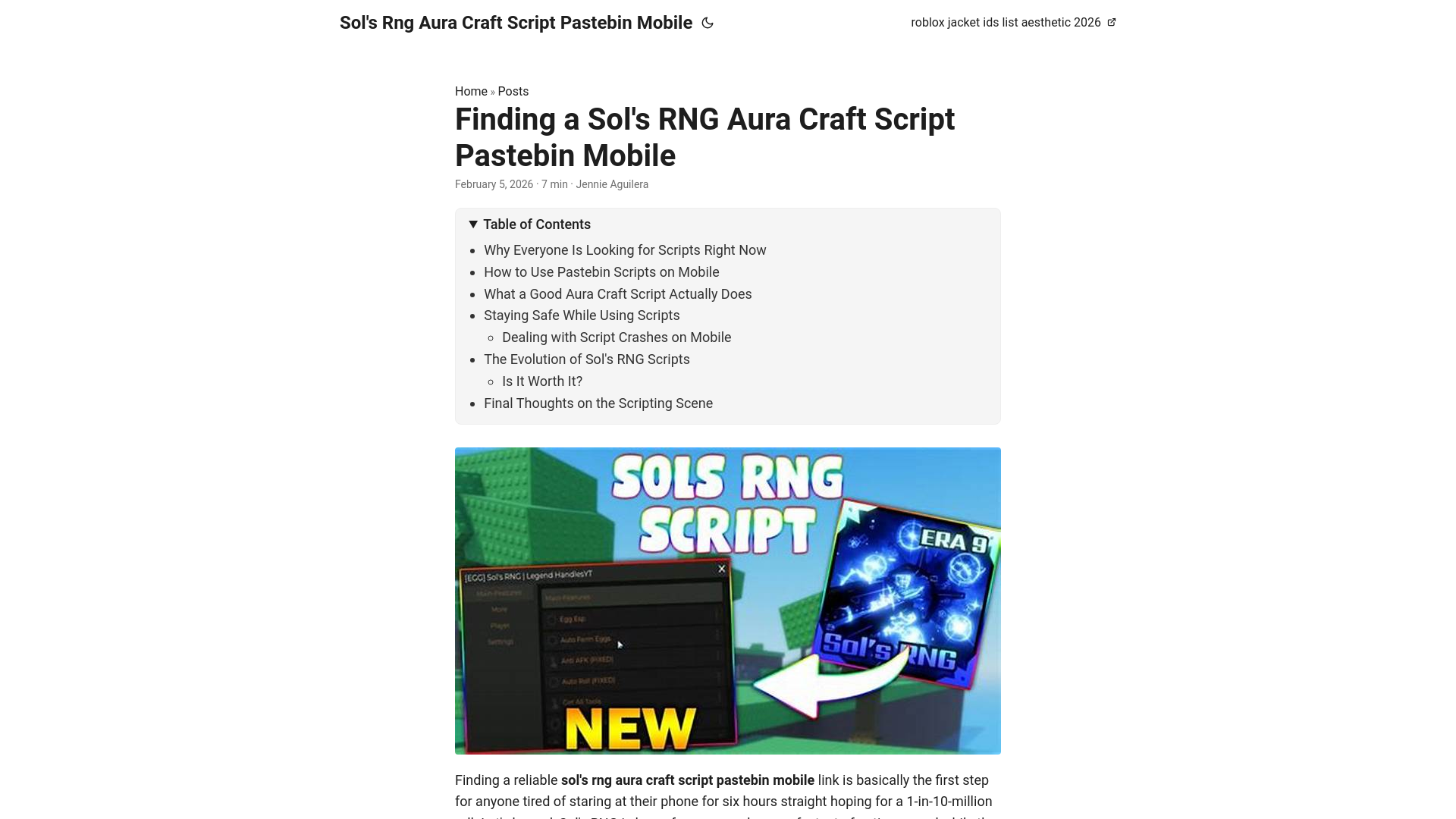 website screenshot of https://sols-rng-aura-craft-script-pastebin-mobile.pages.dev/