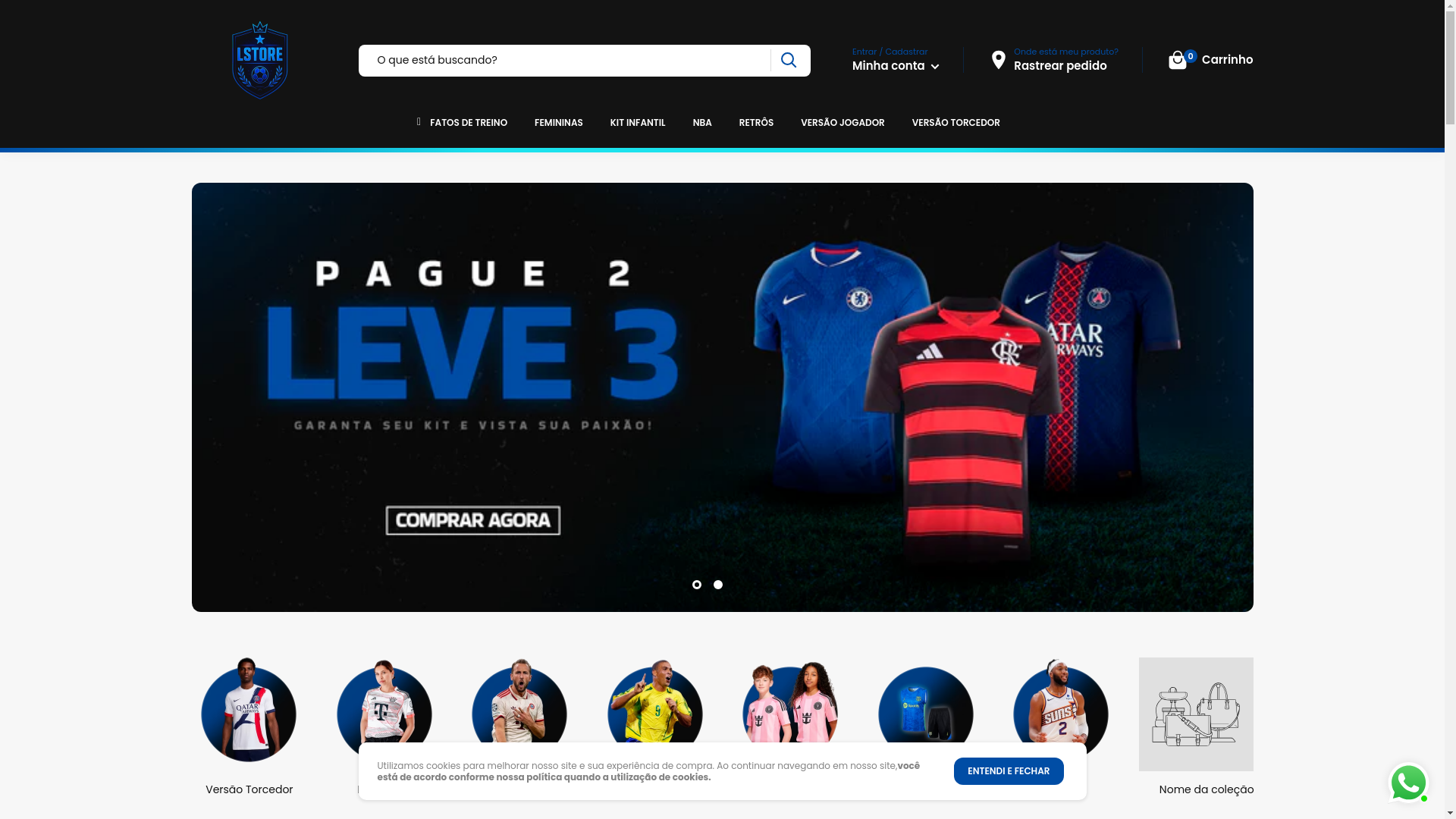 website screenshot of https://lstore.pt/