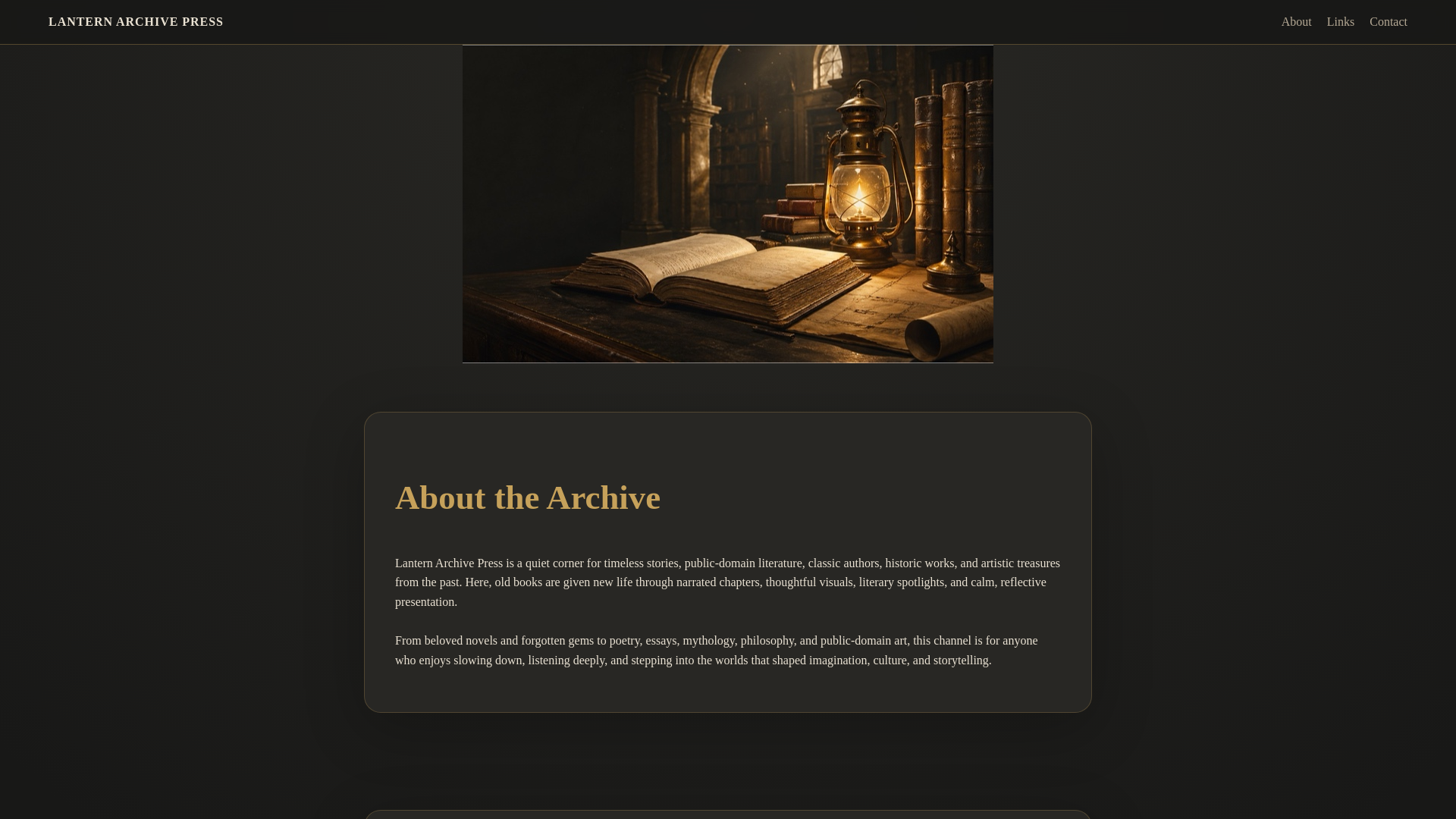website screenshot of https://lanternarchivepress.com/