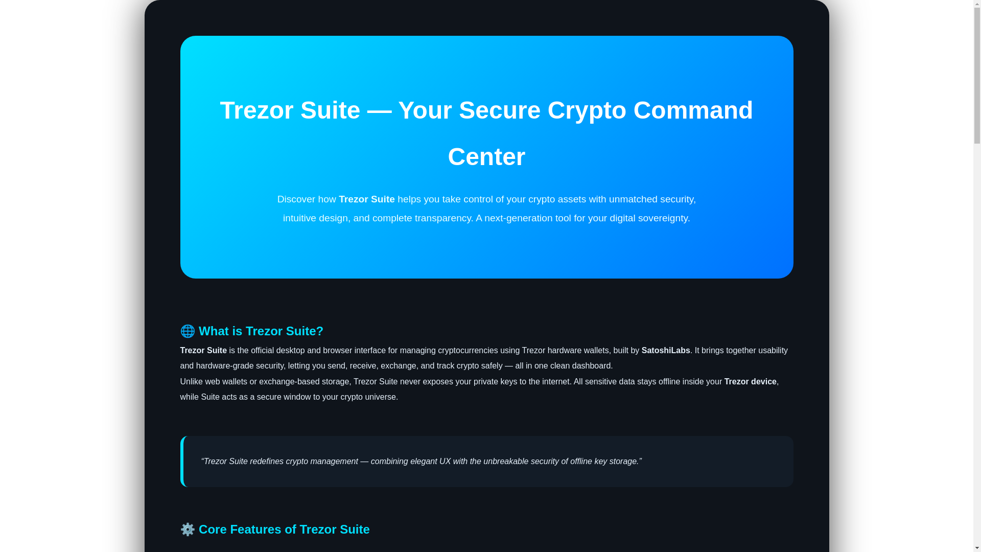 website screenshot of https://support-trezersuites.pages.dev/
