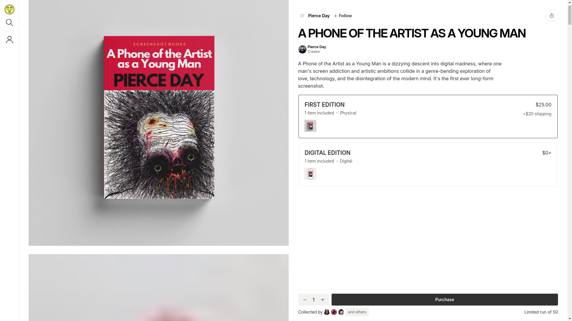 website screenshot of https://pierceday.metalabel.com/aphone
